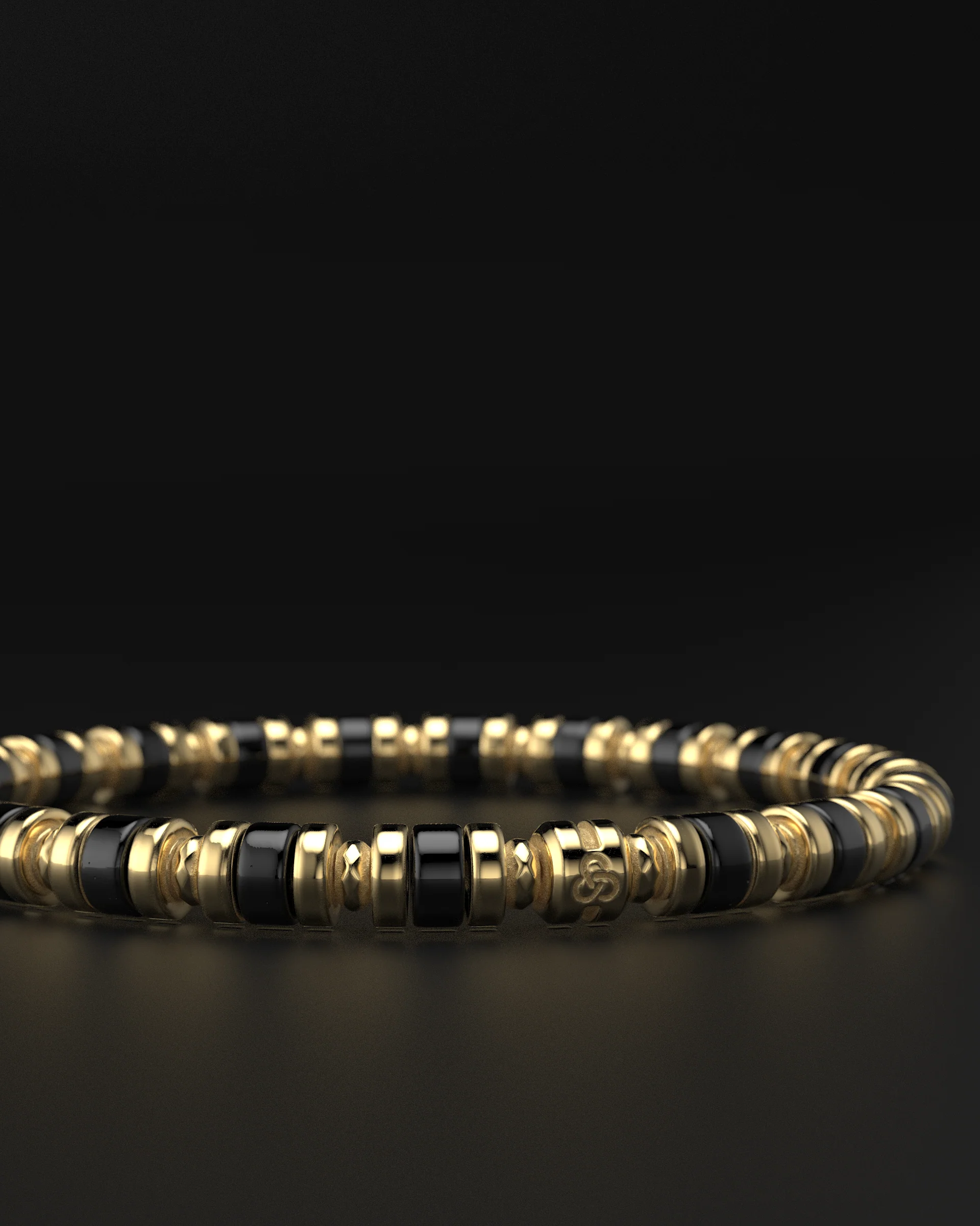 Onyx Bracelet 6mm | Spacer - Image 4