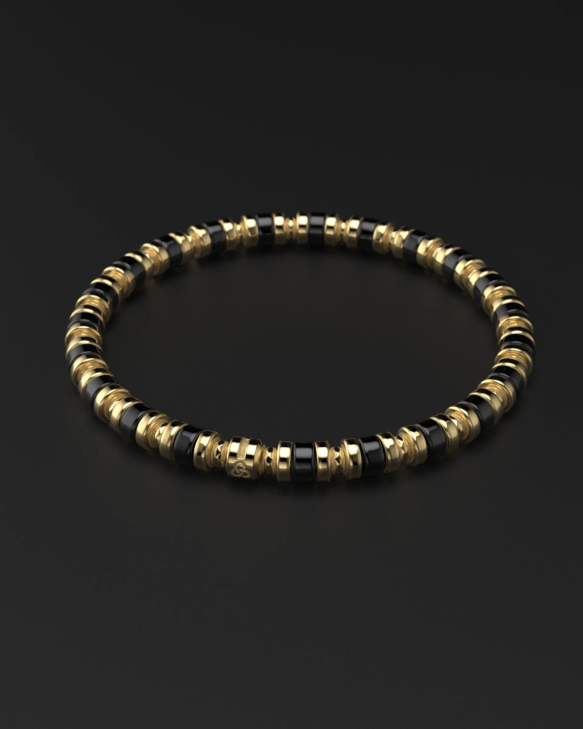 Onyx Bracelet 6mm | Spacer - Image 5