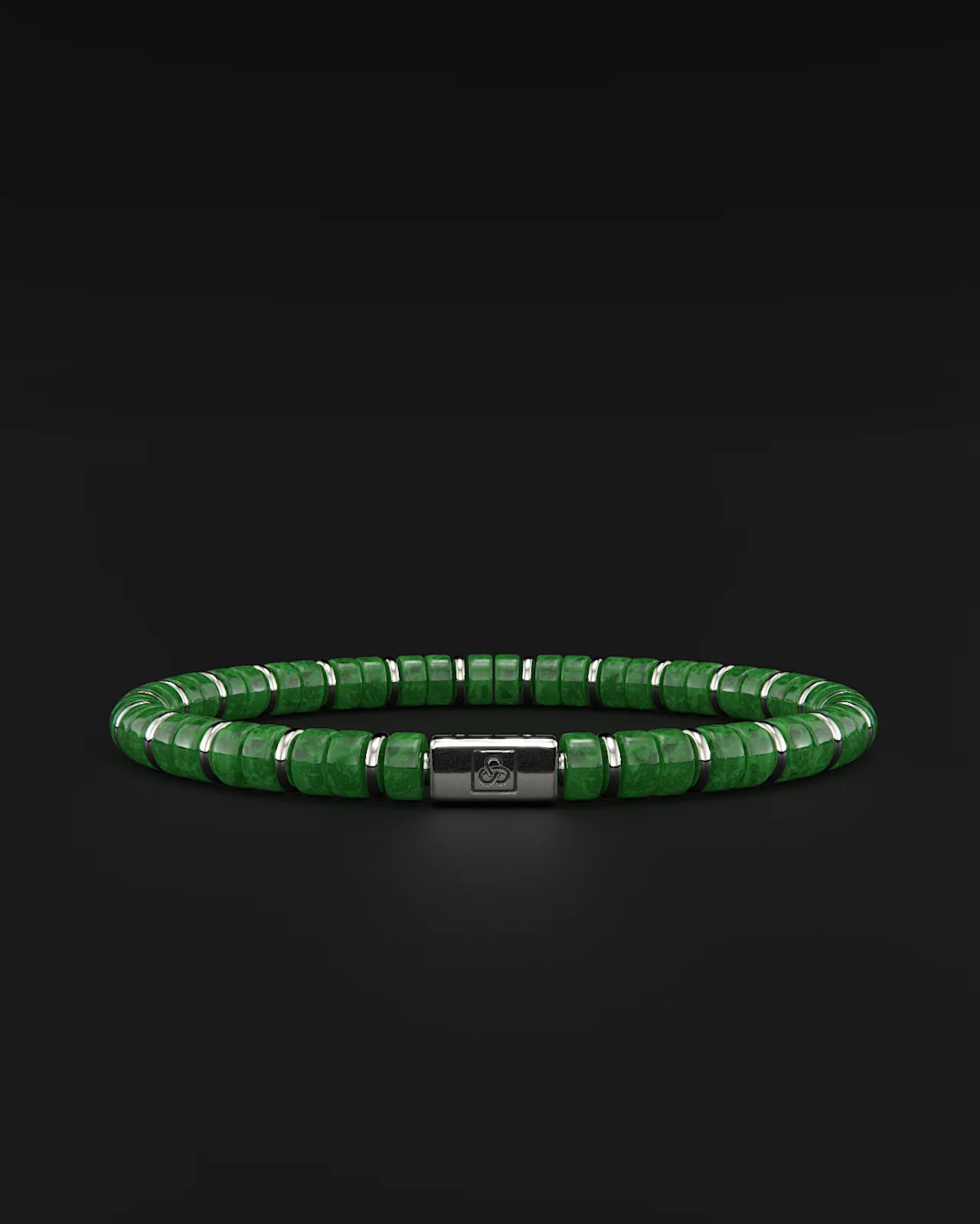 Emerald Jade Bracelet 6mm | Spacer #2 - Image 10