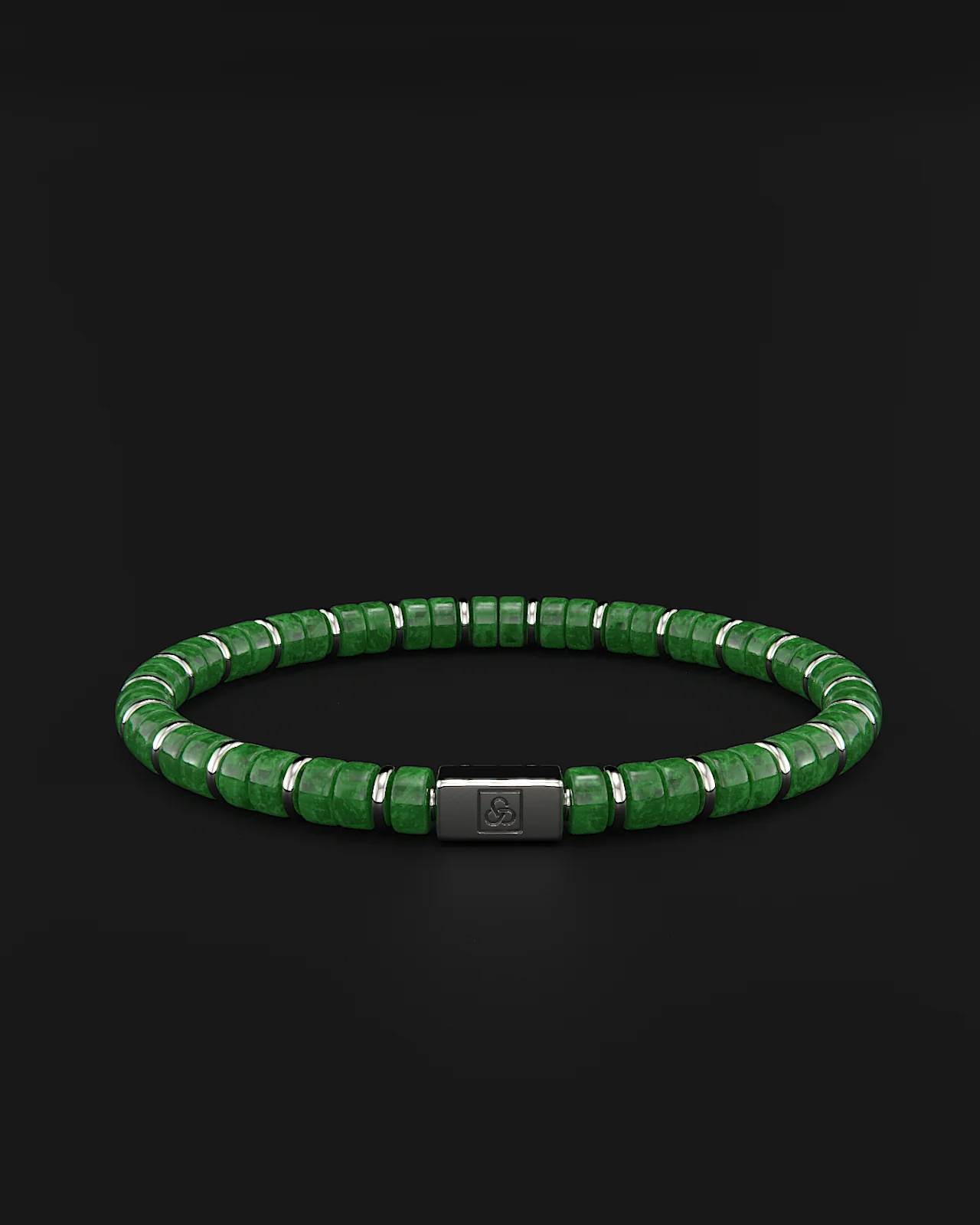 Emerald Jade Bracelet 6mm | Spacer #2 - Image 11