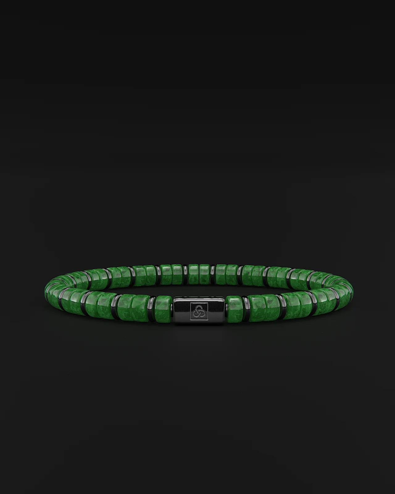 Emerald Jade Bracelet 6mm | Spacer #2 - Image 17