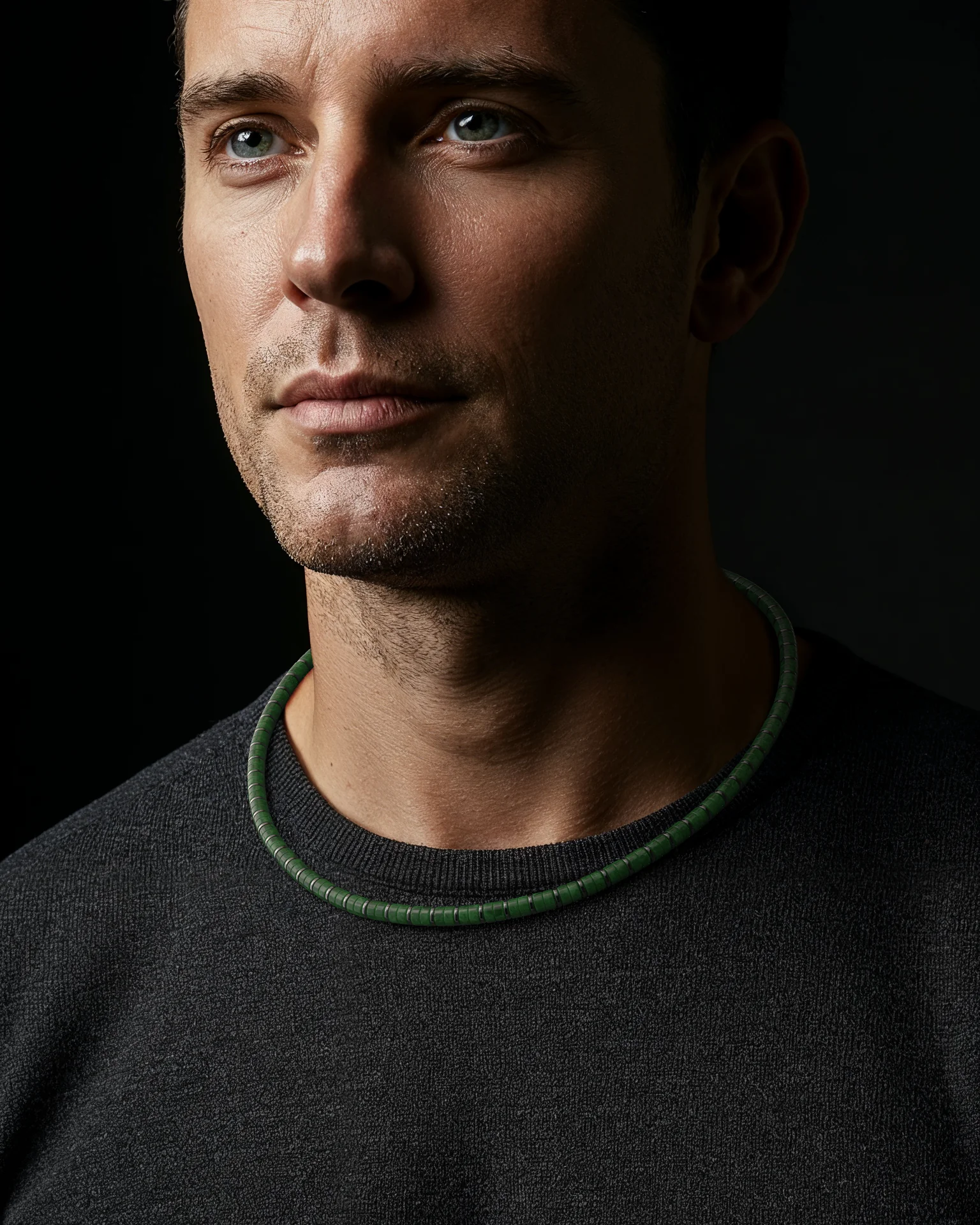 Emerald Jade Necklace #2 6mm | Spacer - Image 12