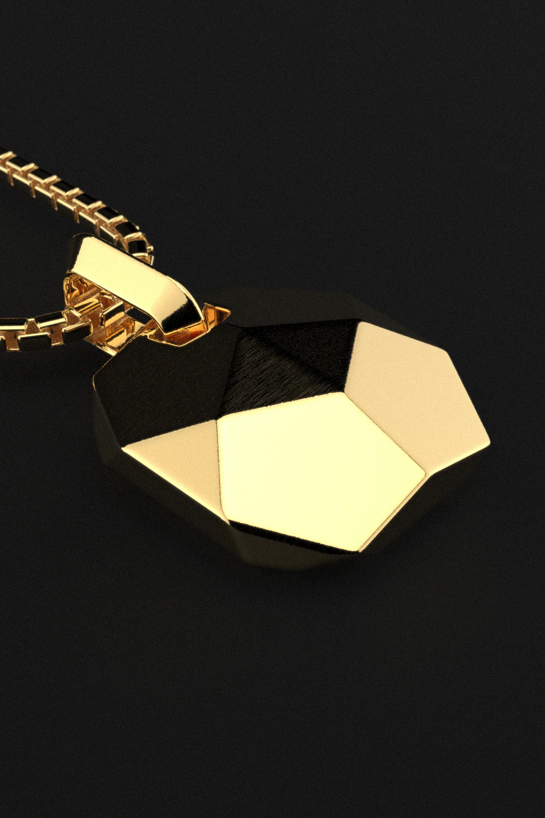 Geom Pendant + Round Box Chain - Image 3