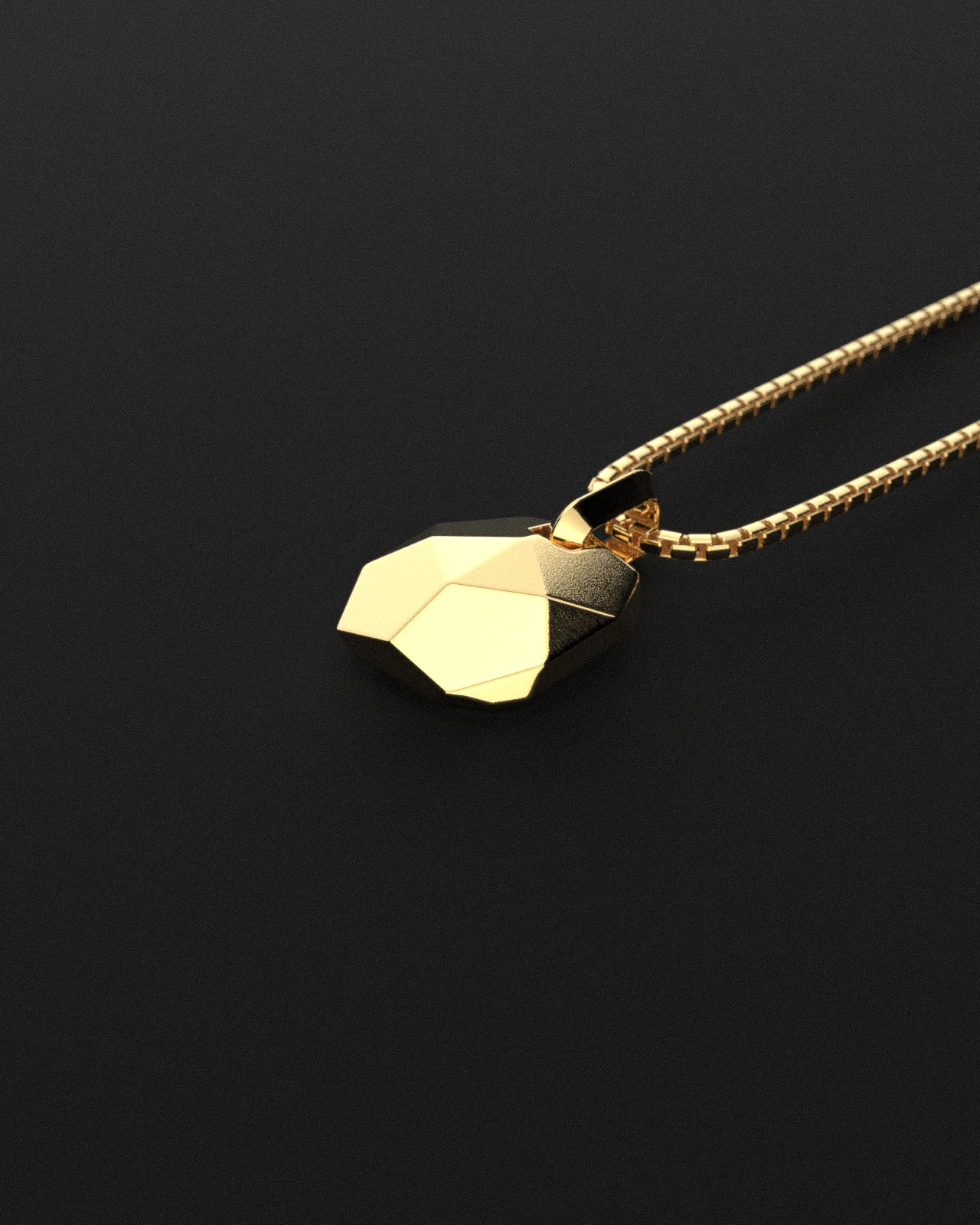 Geom Pendant + Round Box Chain - Image 4