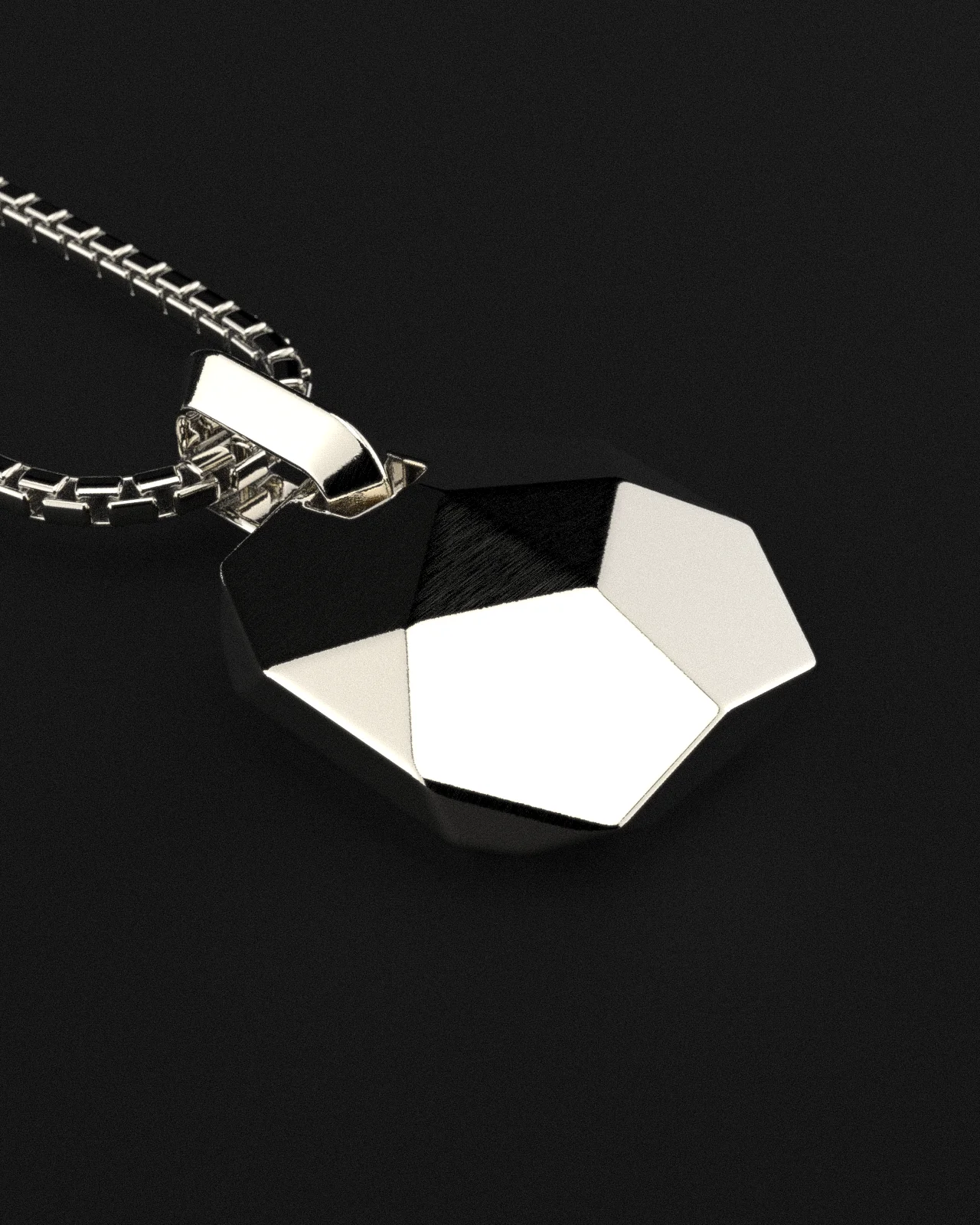 Geom Pendant + Round Box Chain - Image 8