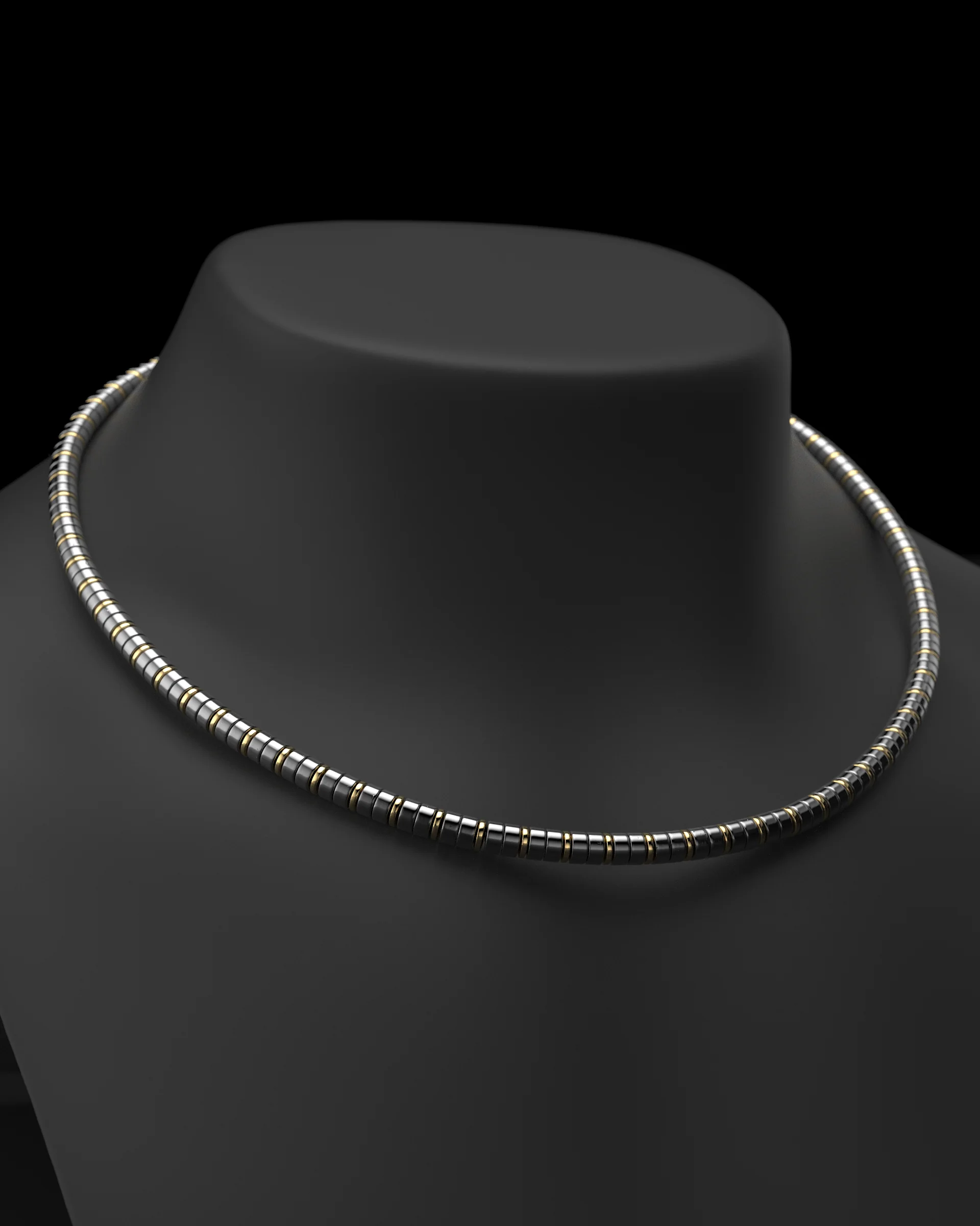 Hematite Necklace #2 6mm | Spacer - Image 5