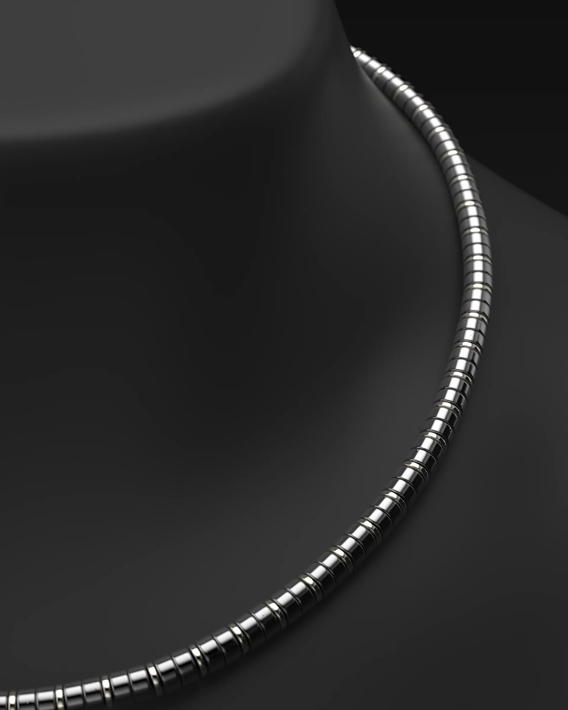 Hematite Necklace #2 6mm | Spacer - Image 7