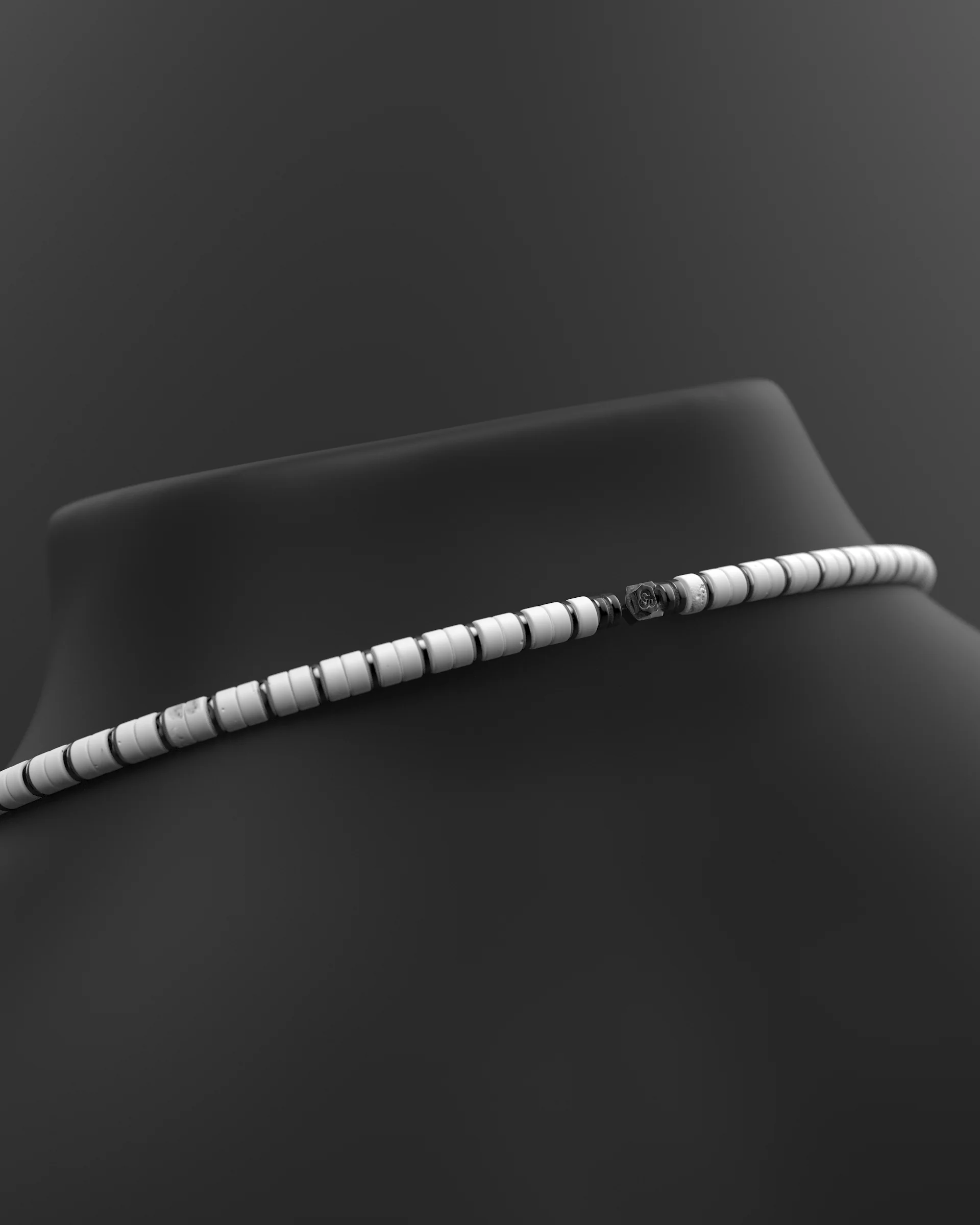 Howlite Necklace #2 6mm | Spacer - Image 11