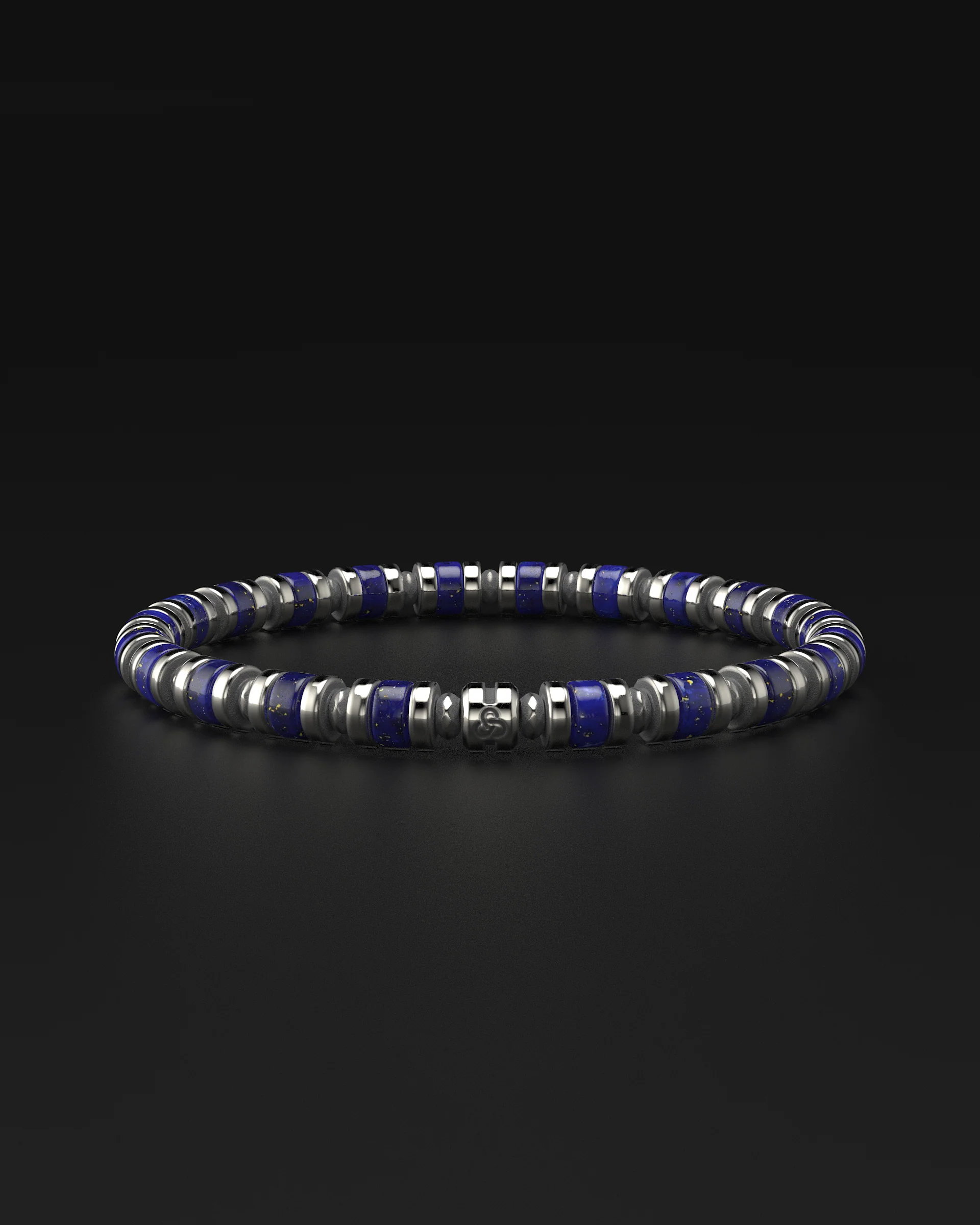 Lapis Lazuli Bracelet 6mm | Spacer - Image 11