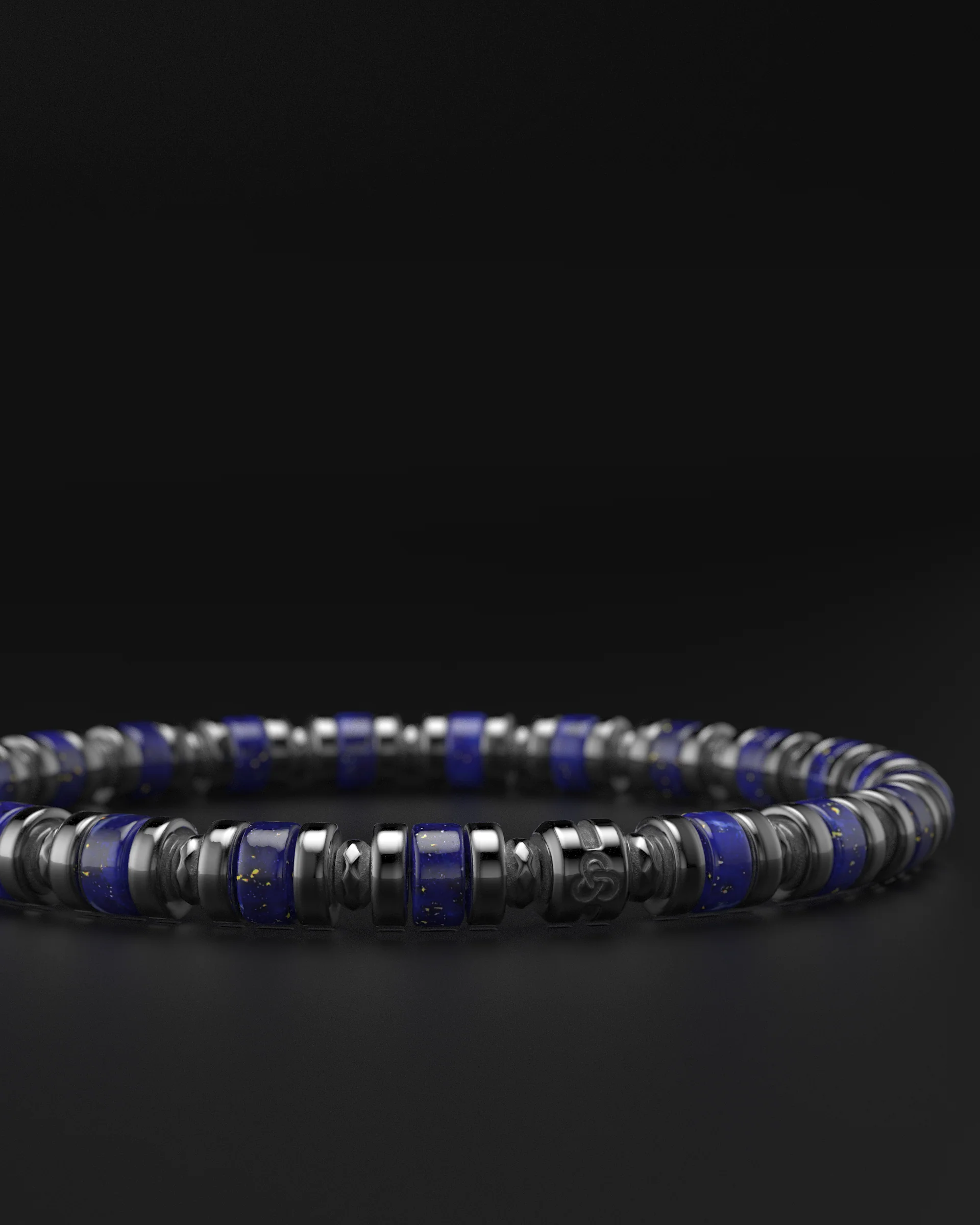 Lapis Lazuli Bracelet 6mm | Spacer - Image 17