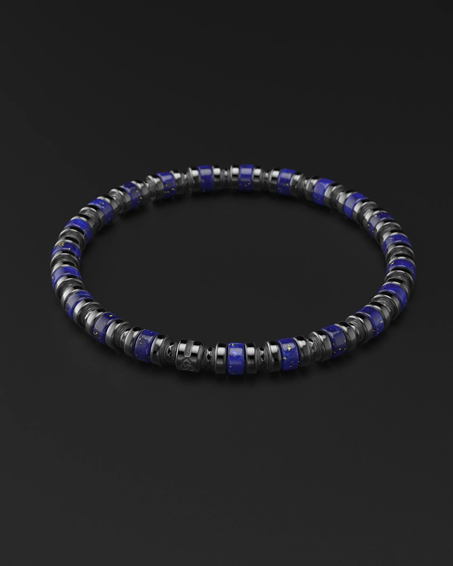Lapis Lazuli Bracelet 6mm | Spacer - Image 21