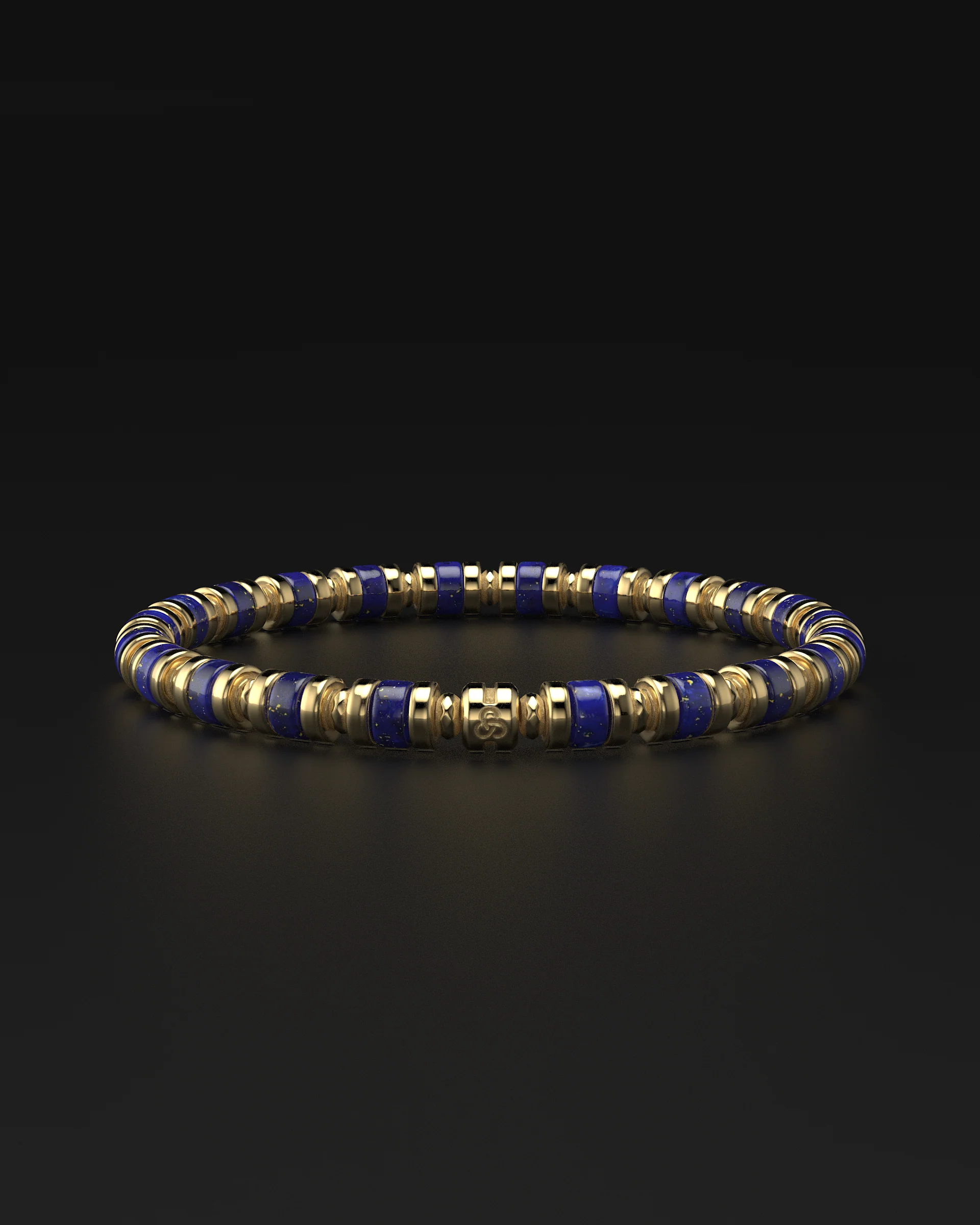 Lapis Lazuli Bracelet 6mm | Spacer - Image 3