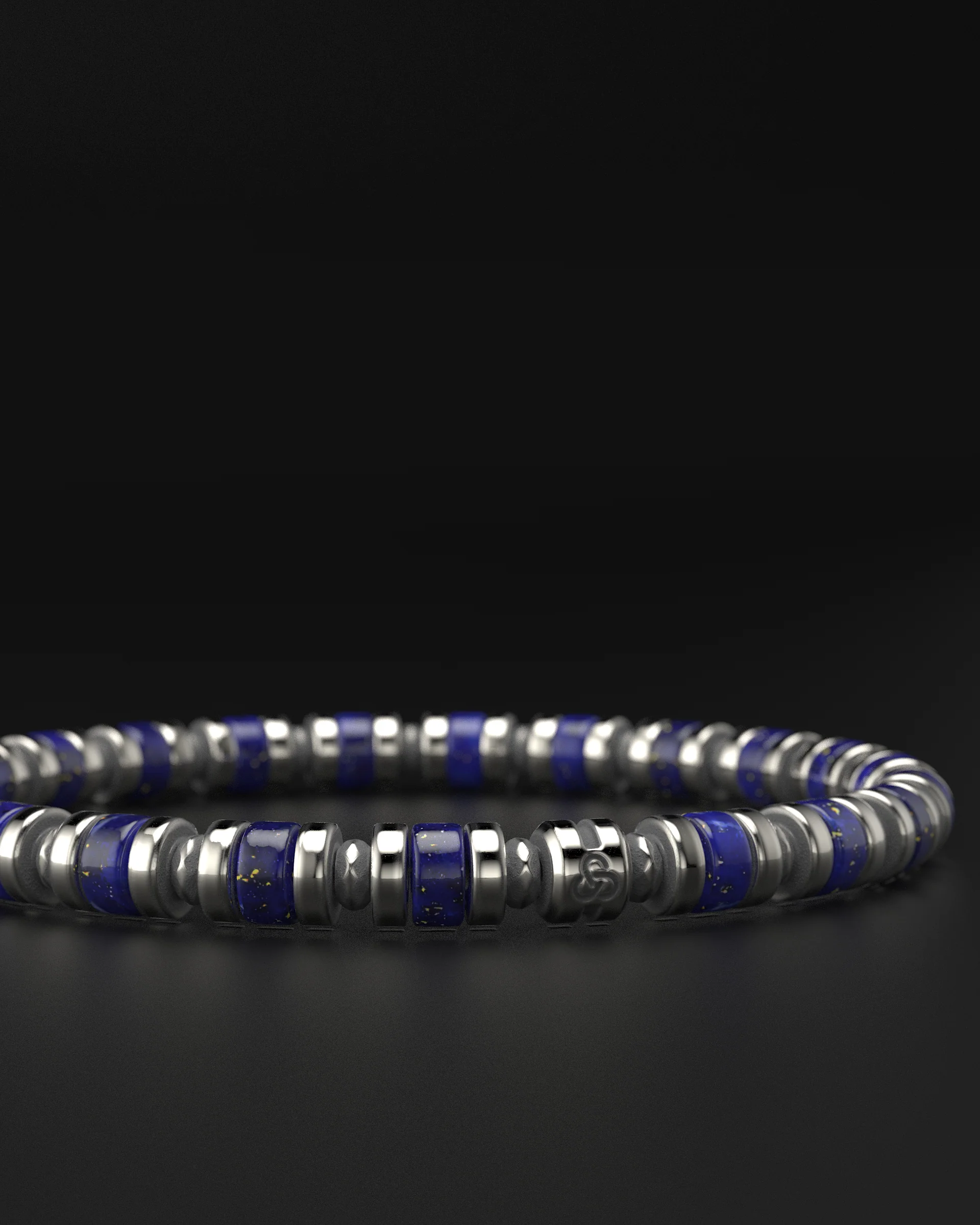 Lapis Lazuli Bracelet 6mm | Spacer - Image 9