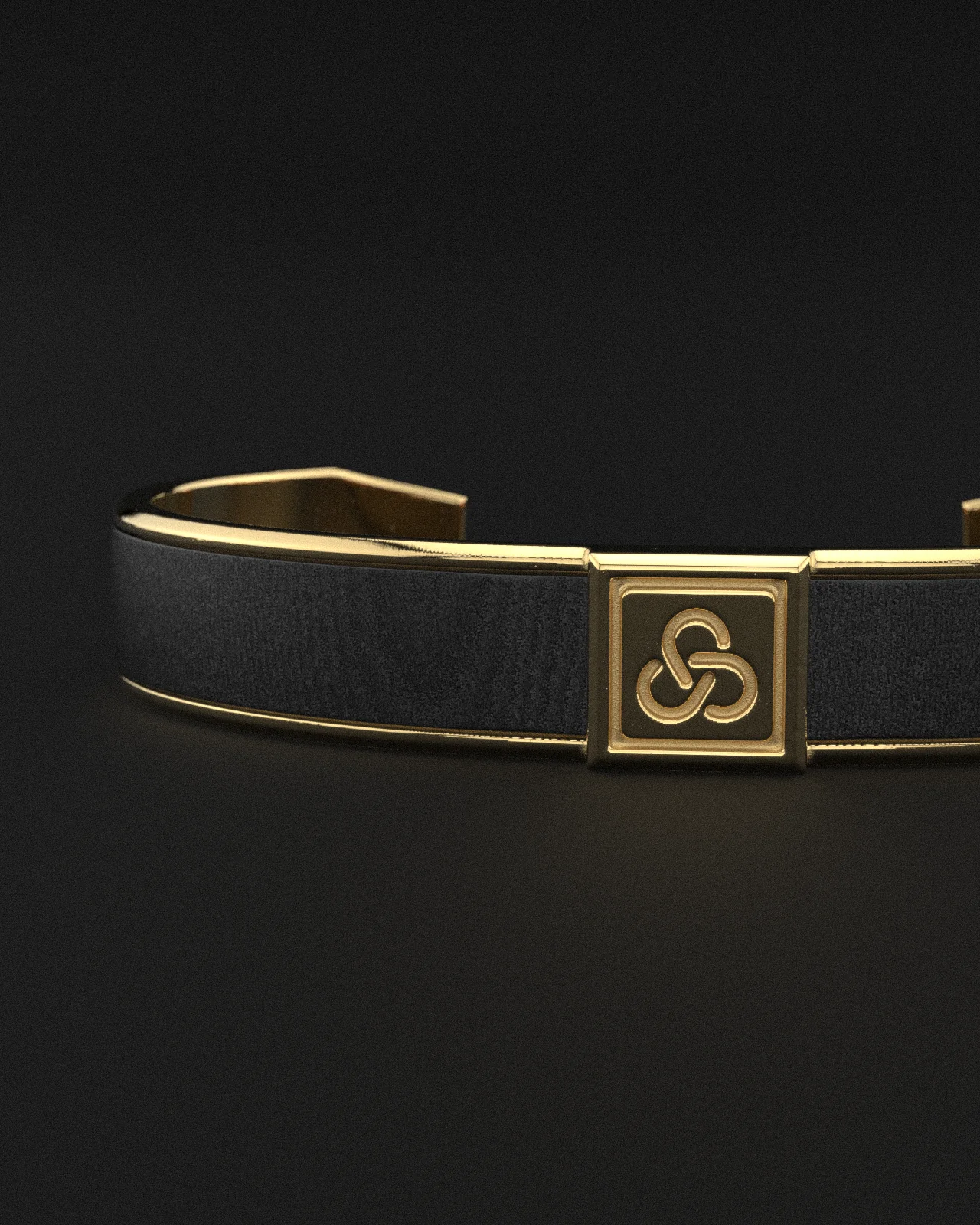 Leather Cuff Bracelet - Image 3