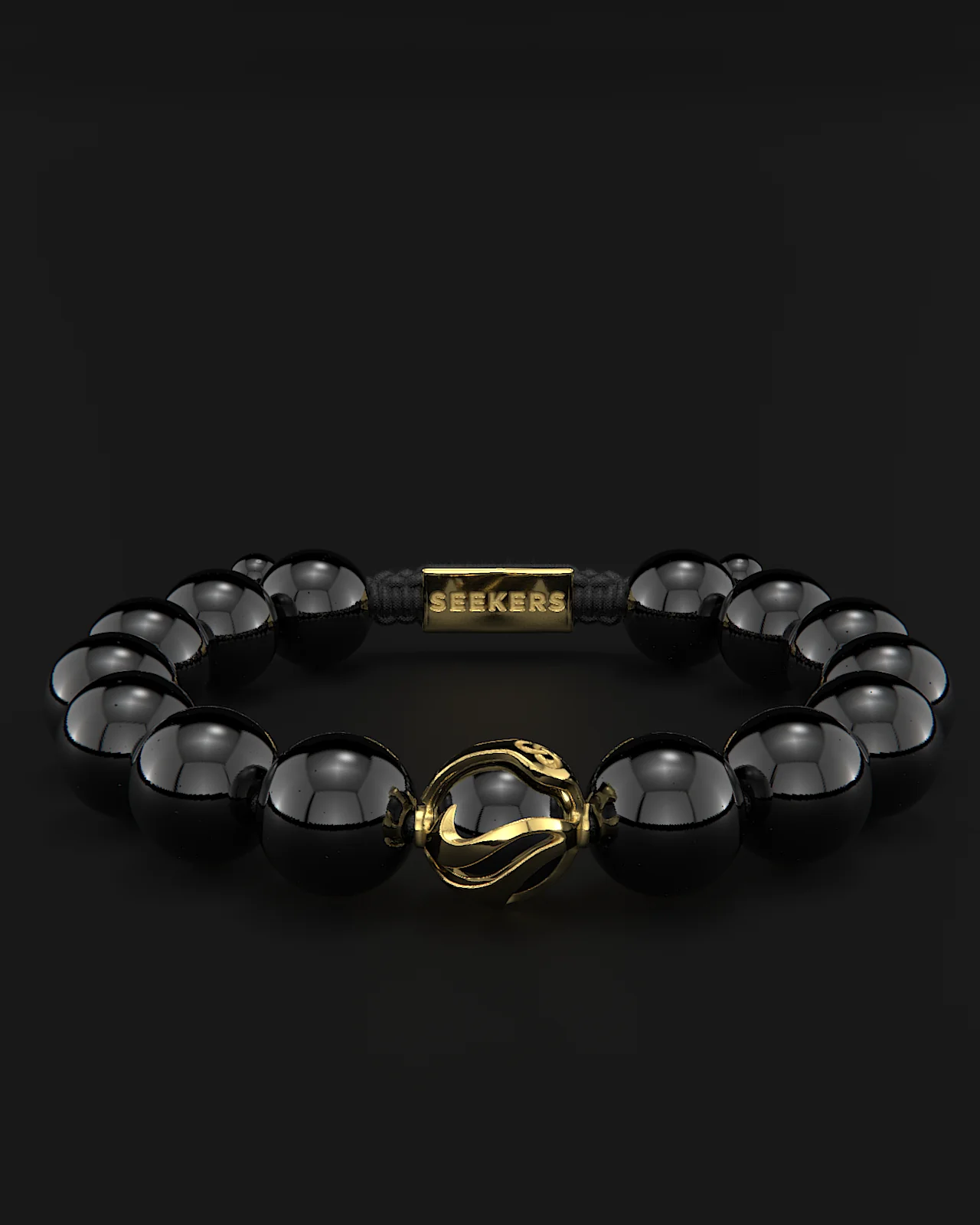 Onyx Bracelet 12mm | Waves - Image 5