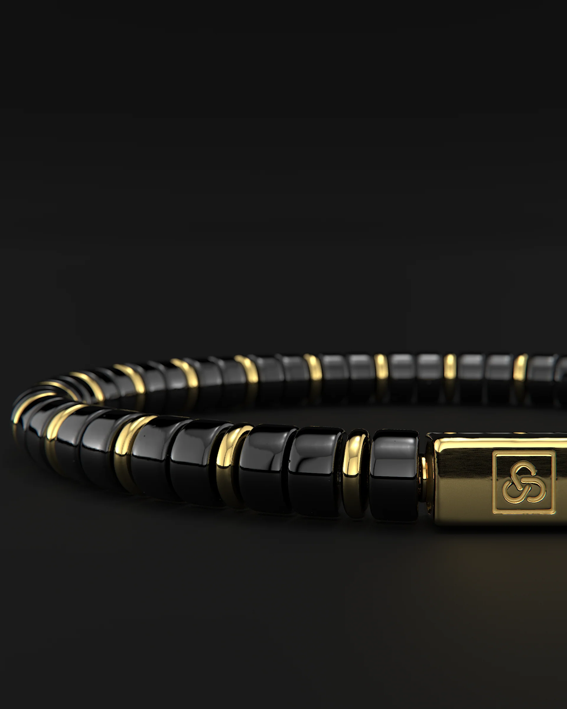 Onyx Bracelet 6mm | Spacer #2 - Image 4