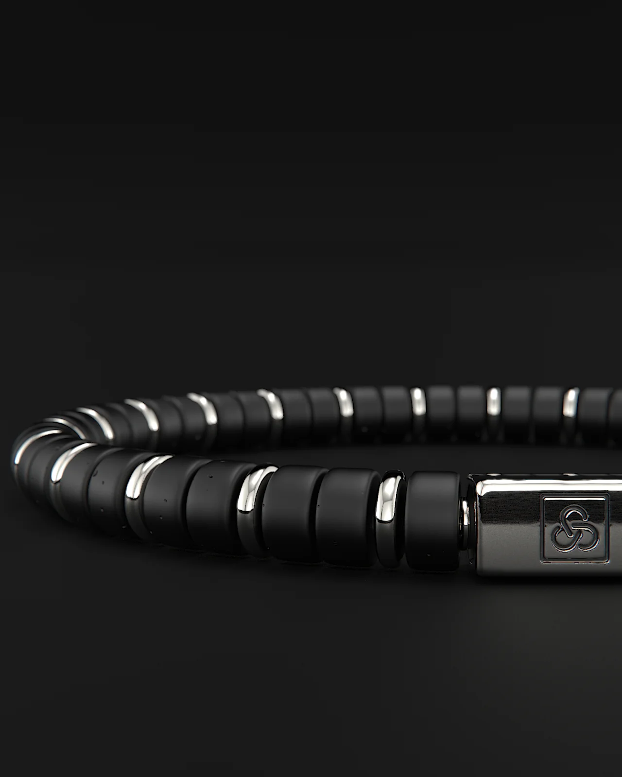 Onyx Matte Bracelet 6mm | Spacer #2 - Image 10