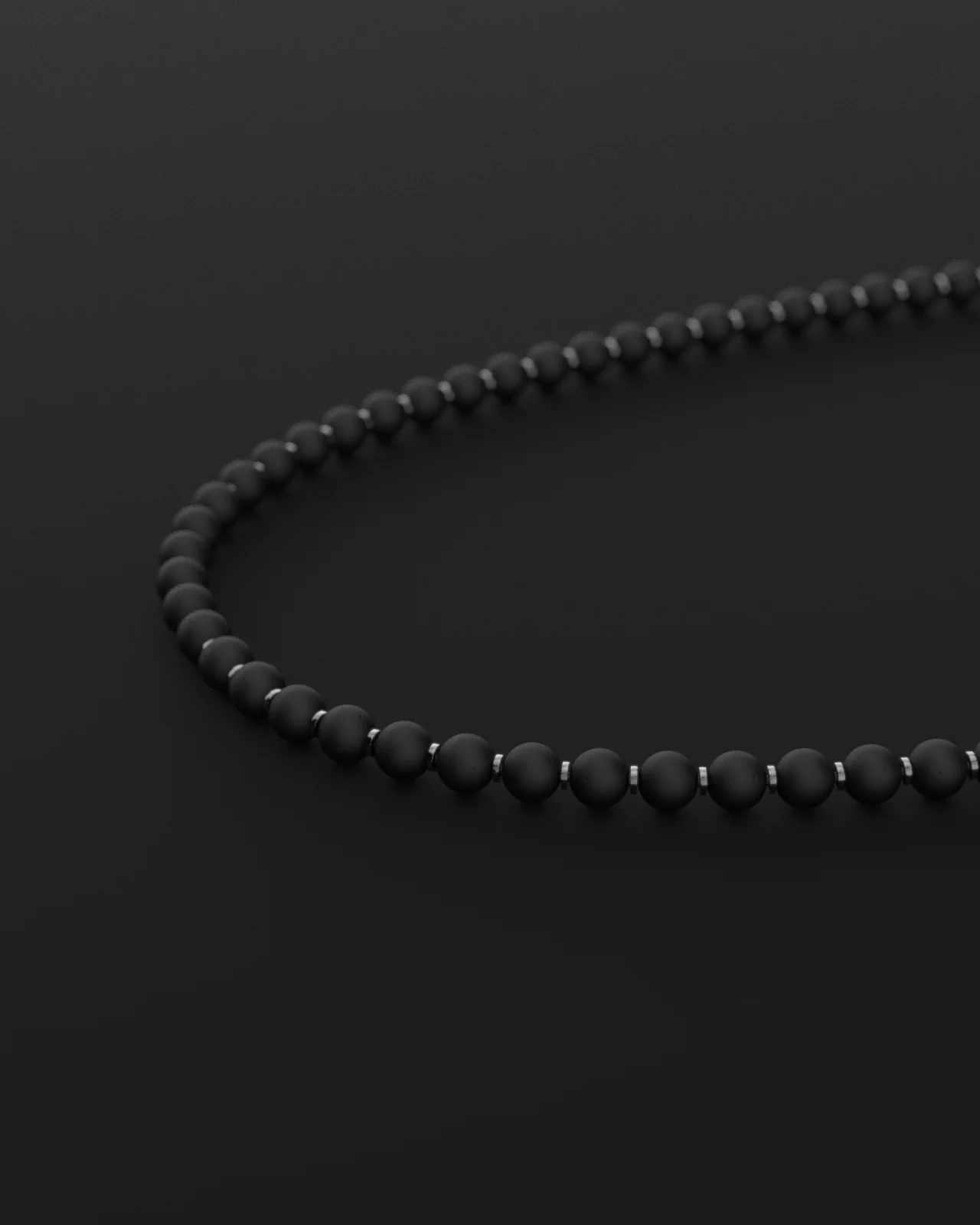 Onyx Matte Necklace 6mm | Prayer - Image 13