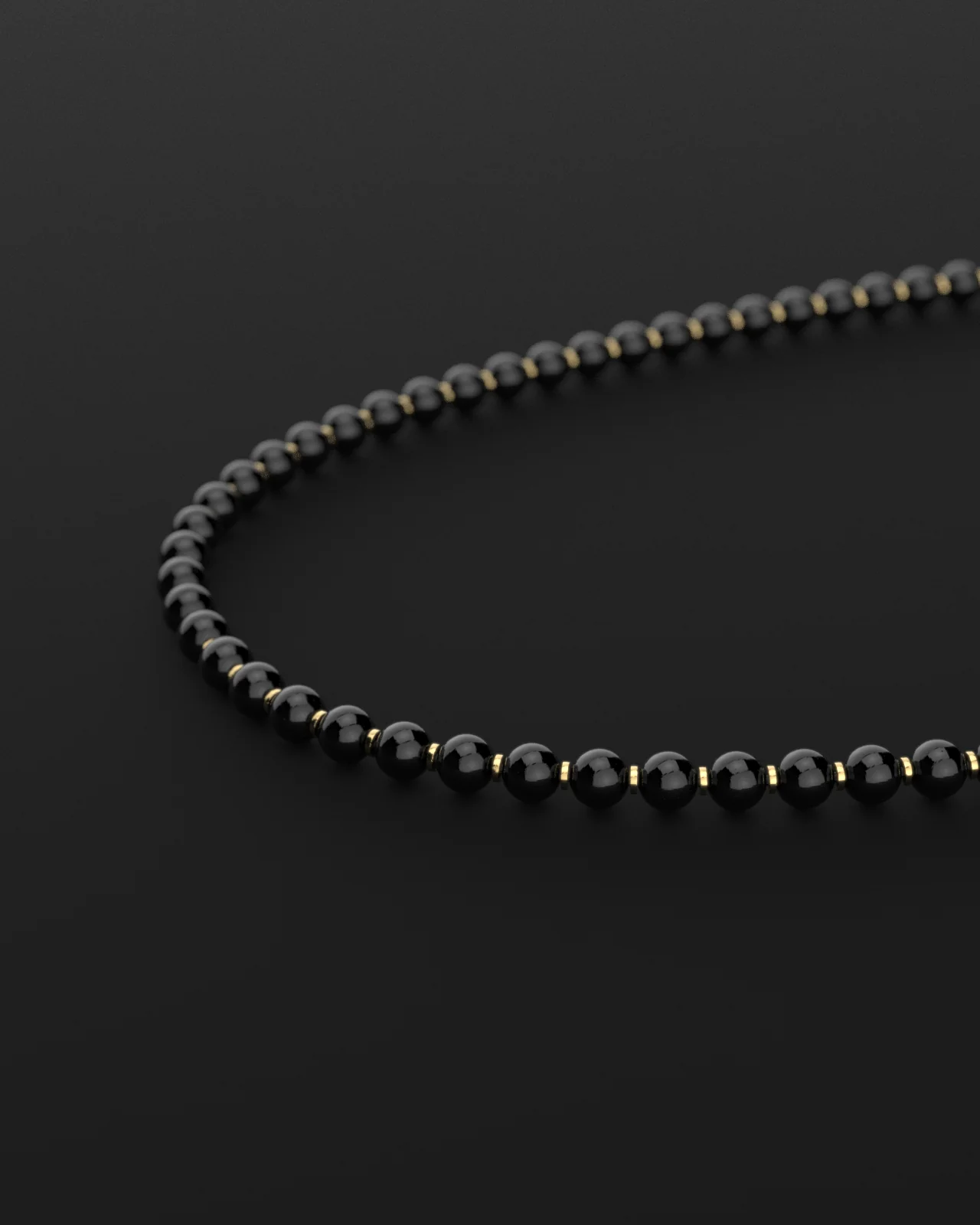 Onyx Necklace 6mm | Prayer - Image 3