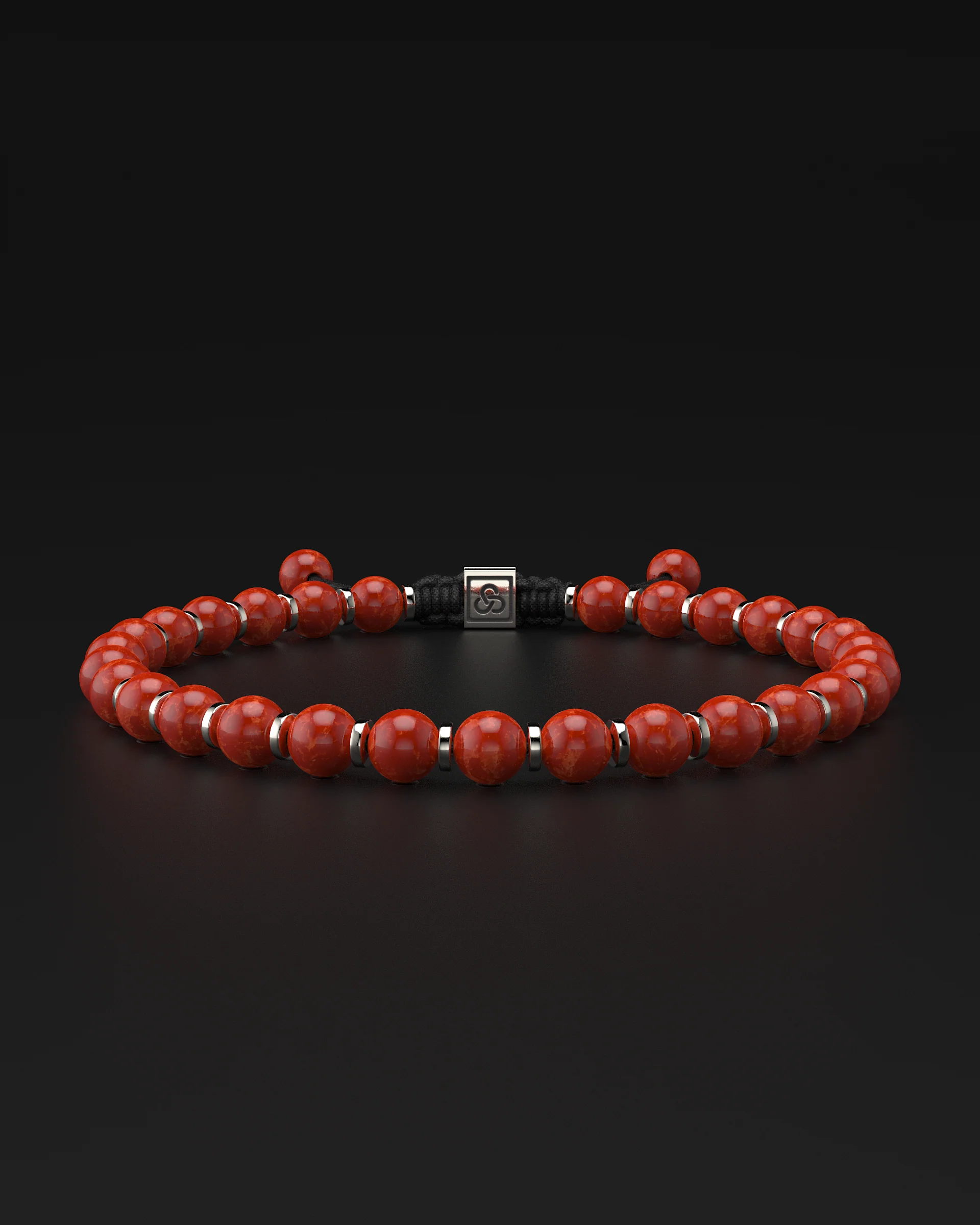 Red Jade Bracelet 6mm | Prayer - Image 11