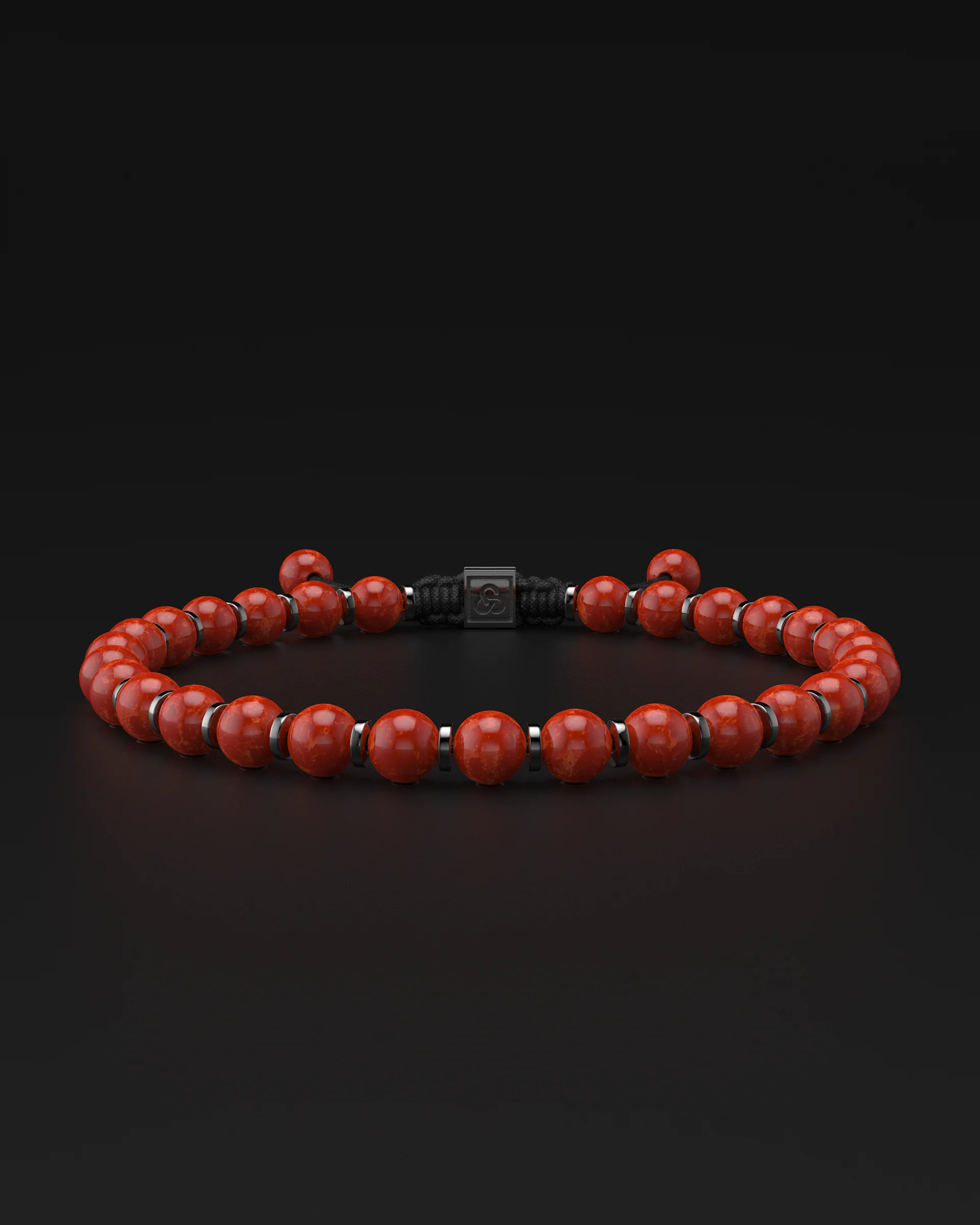 Red Jade Bracelet 6mm | Prayer - Image 18
