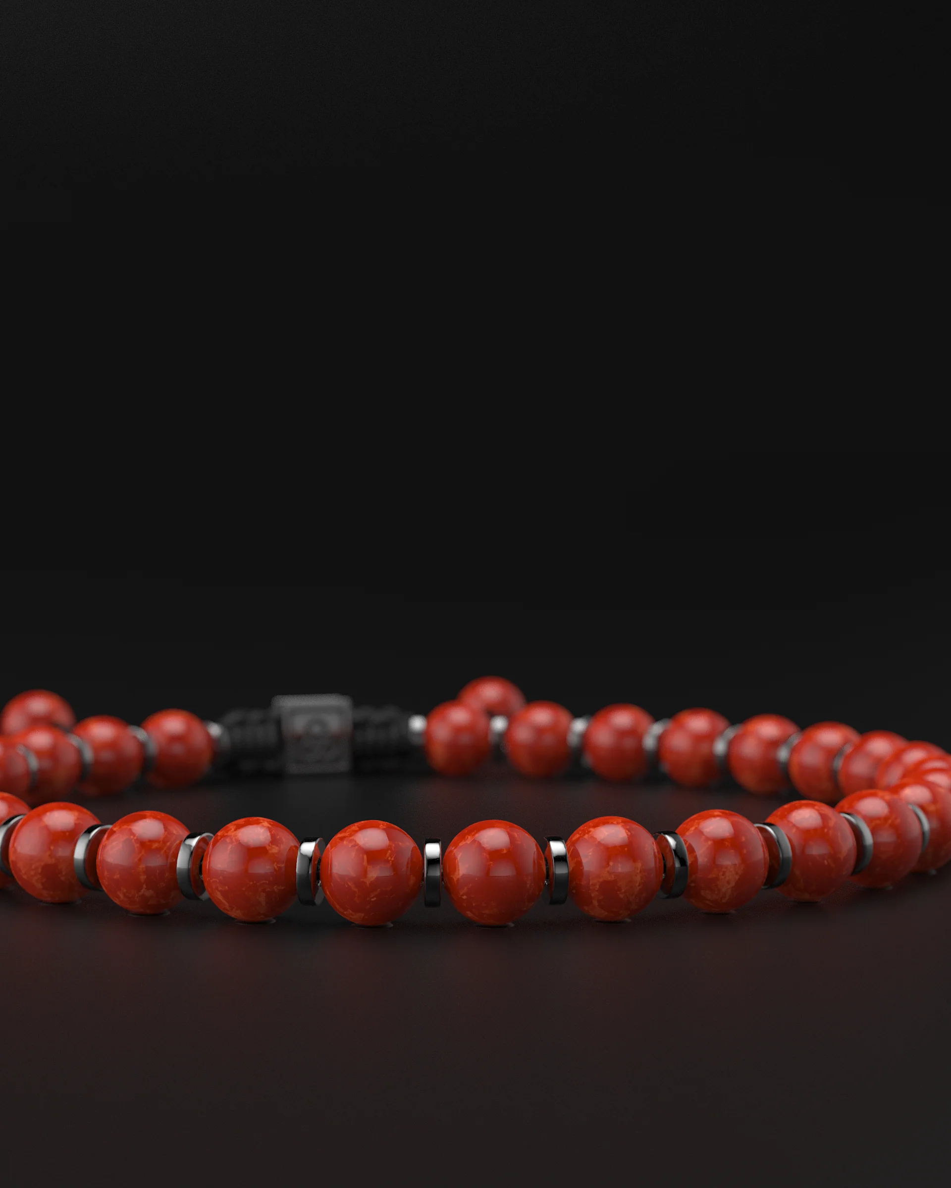 Red Jade Bracelet 6mm | Prayer - Image 19
