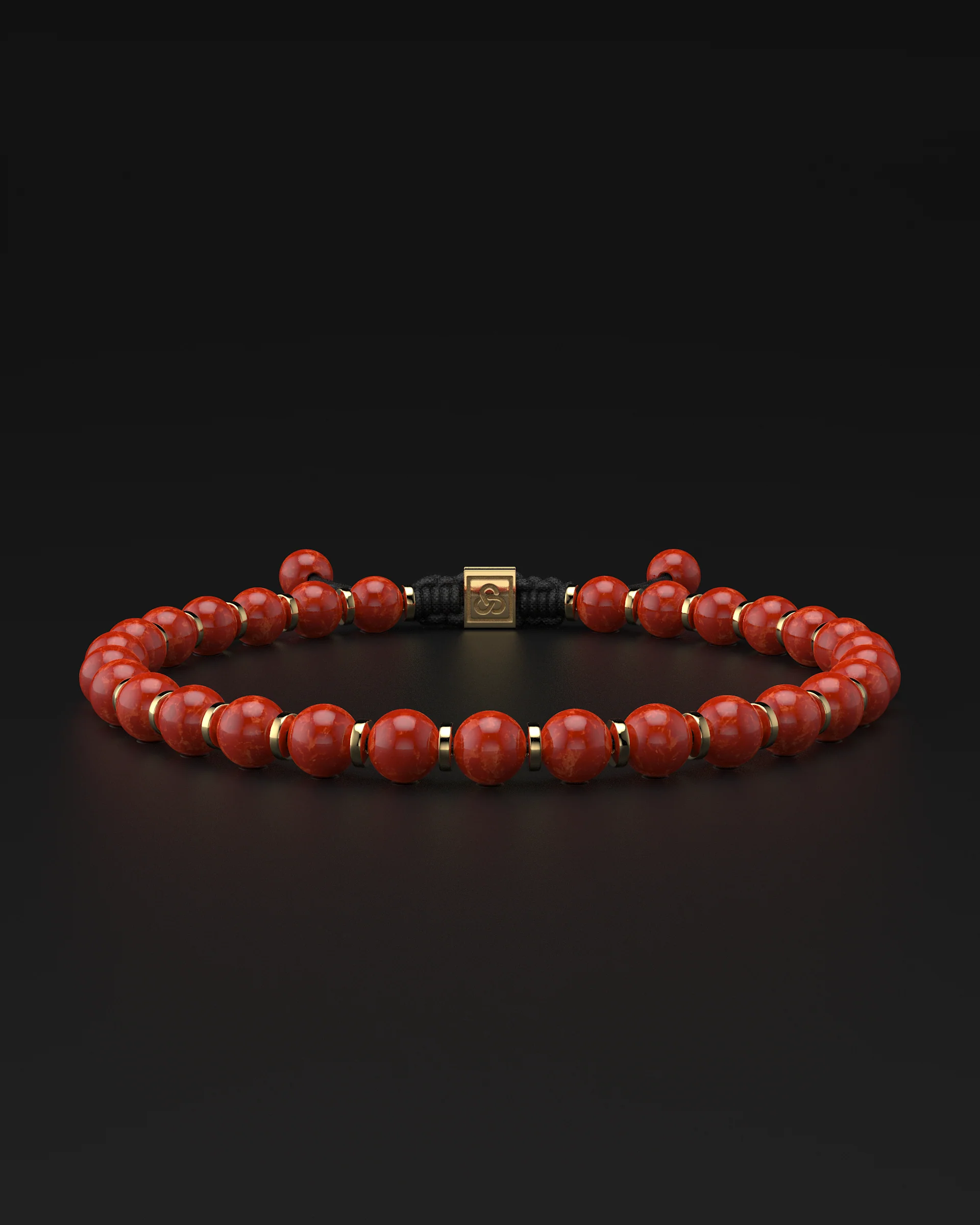 Red Jade Bracelet 6mm | Prayer - Image 3