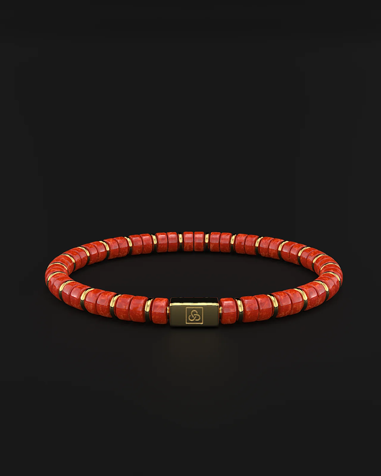 Red Jade Bracelet 6mm | Spacer #2 - Image 4