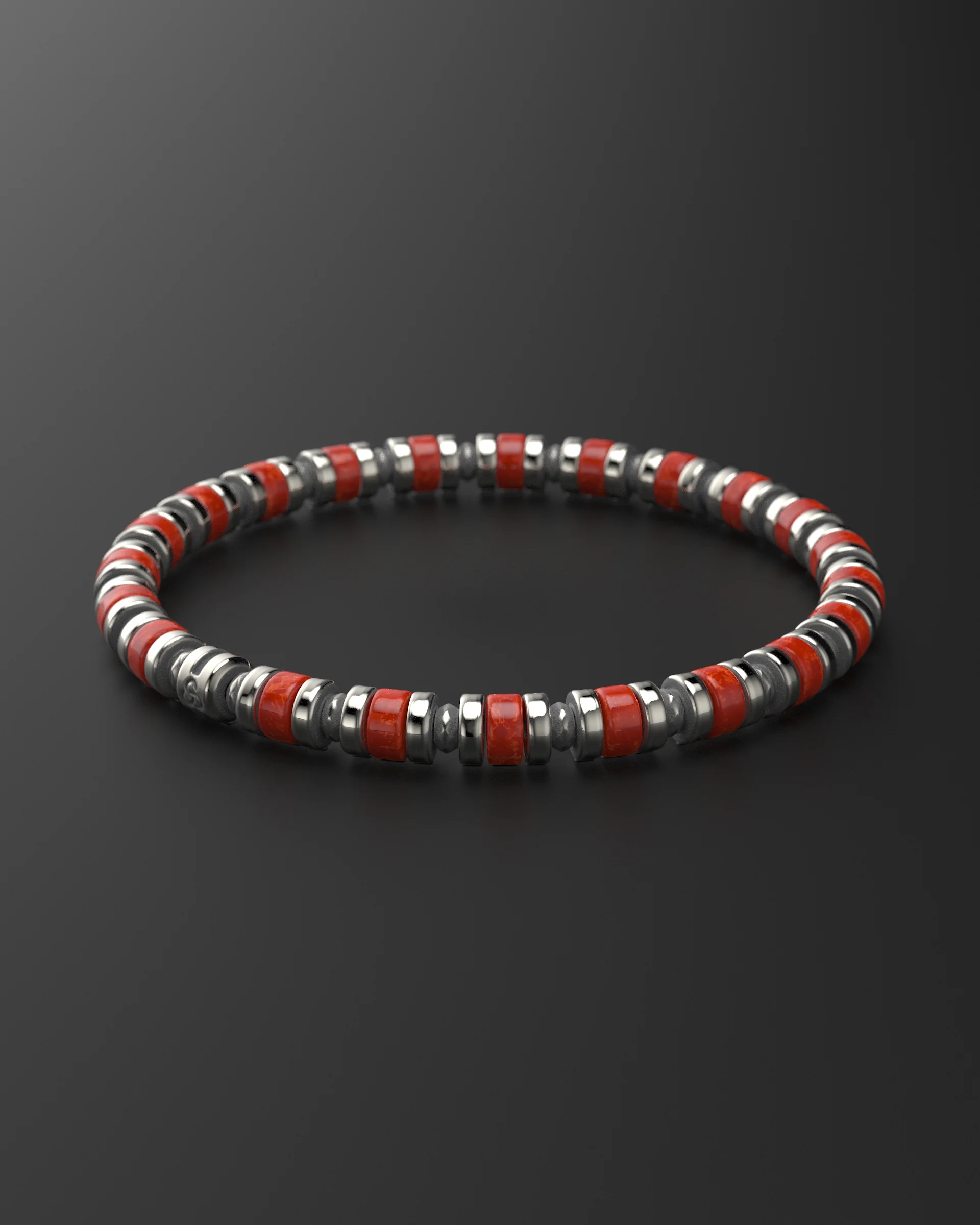 Red Jade Bracelet 6mm | Spacer - Image 10
