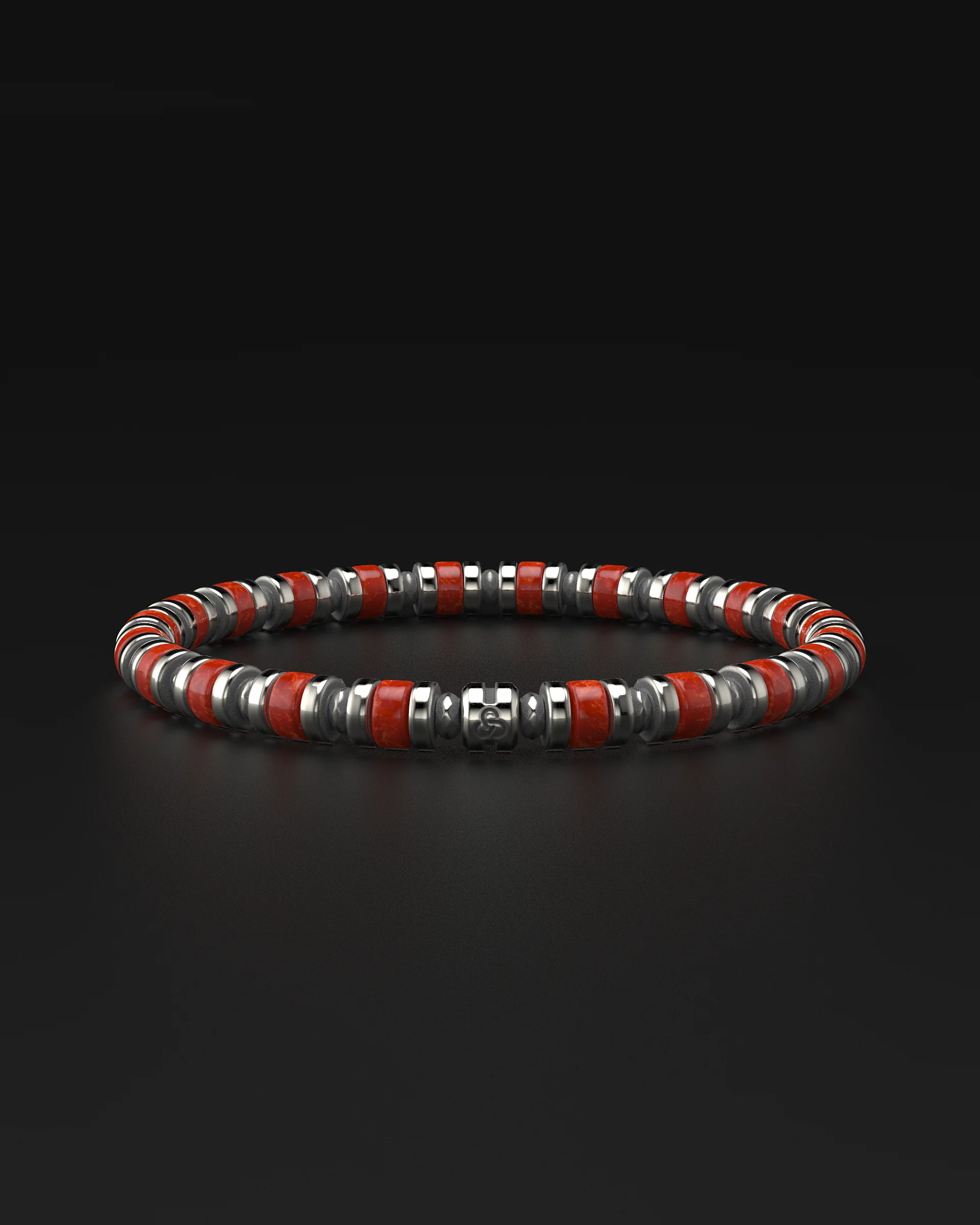 Red Jade Bracelet 6mm | Spacer - Image 11