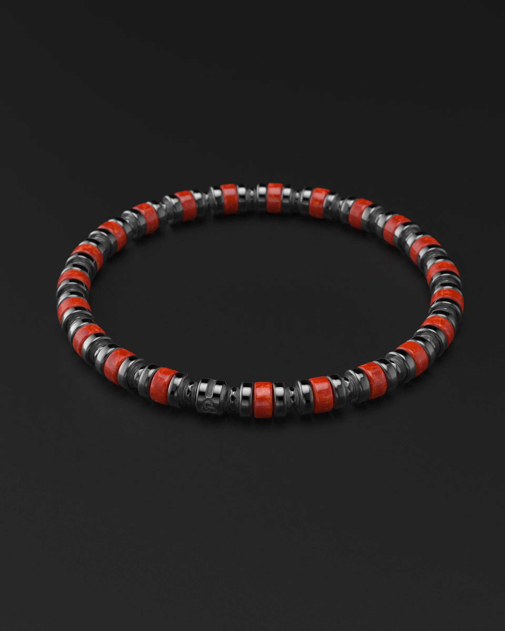 Red Jade Bracelet 6mm | Spacer - Image 16