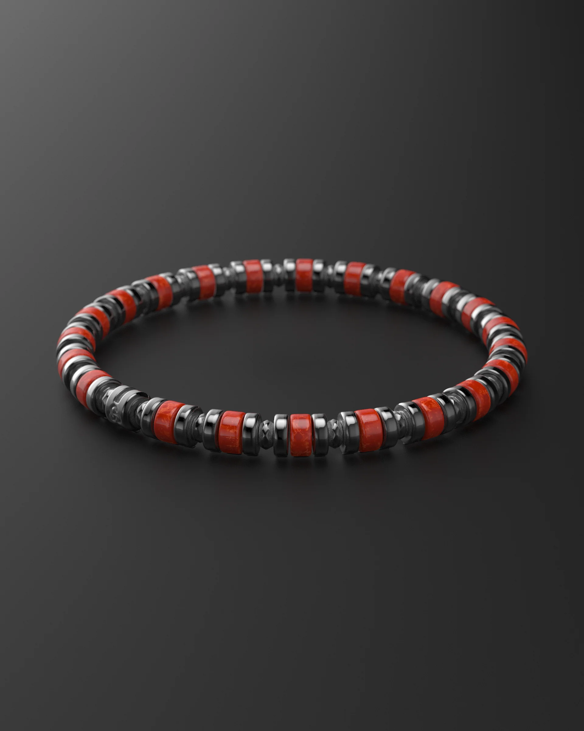 Red Jade Bracelet 6mm | Spacer - Image 17