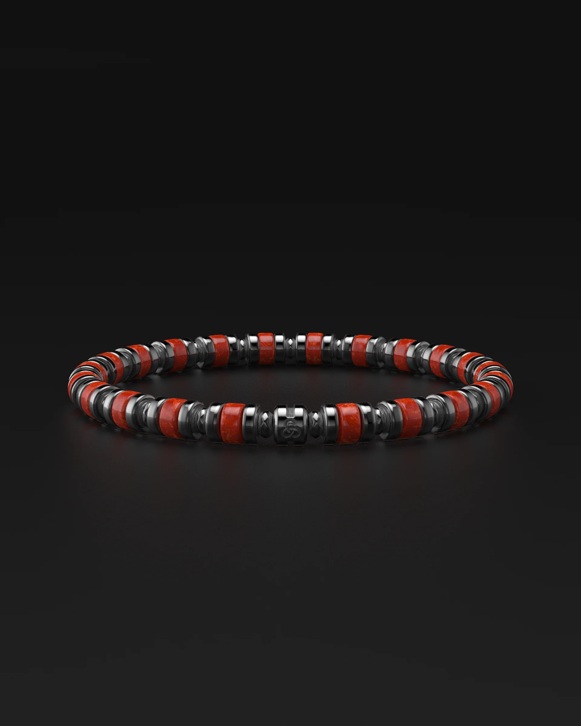 Red Jade Bracelet 6mm | Spacer - Image 18