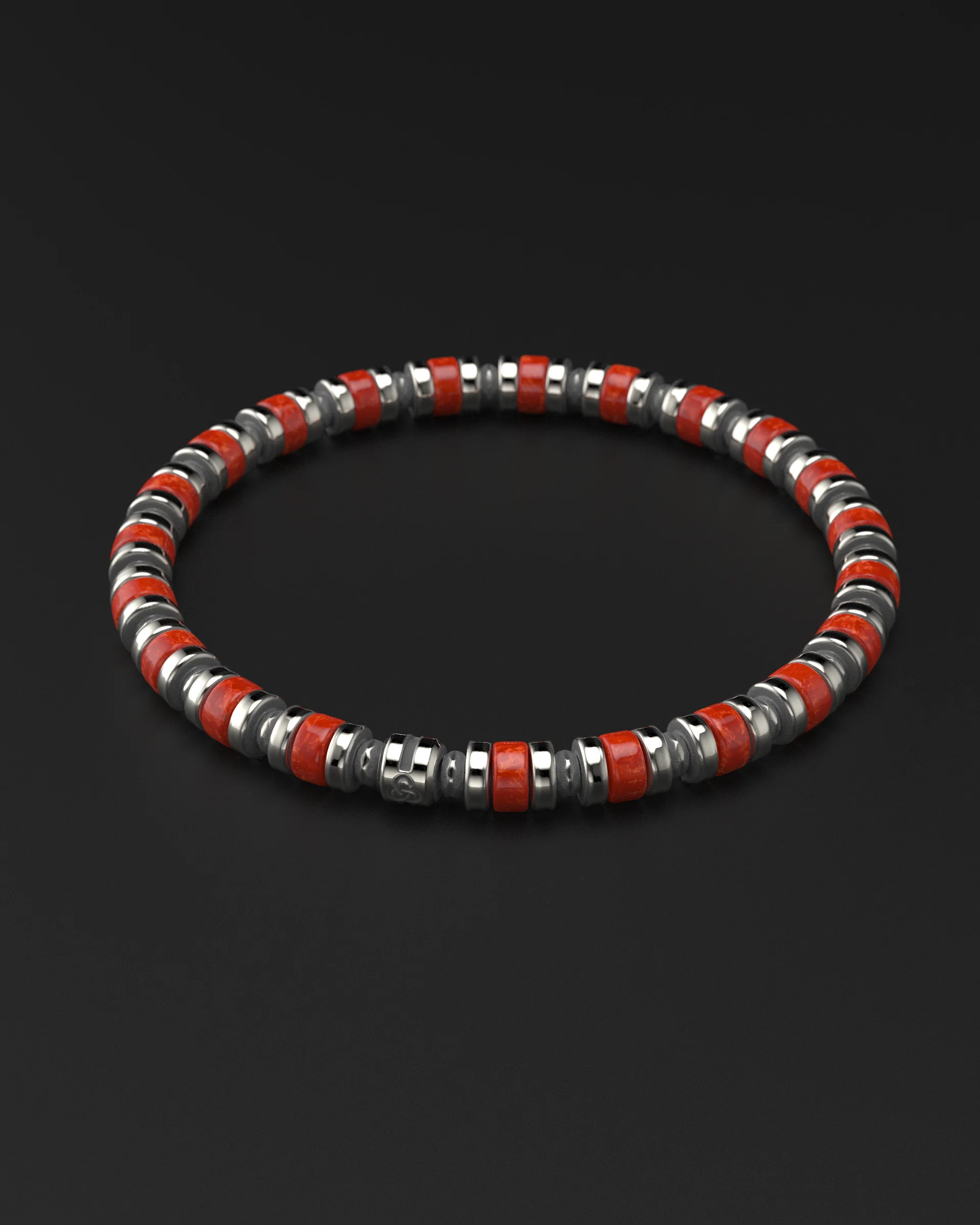 Red Jade Bracelet 6mm | Spacer - Image 9
