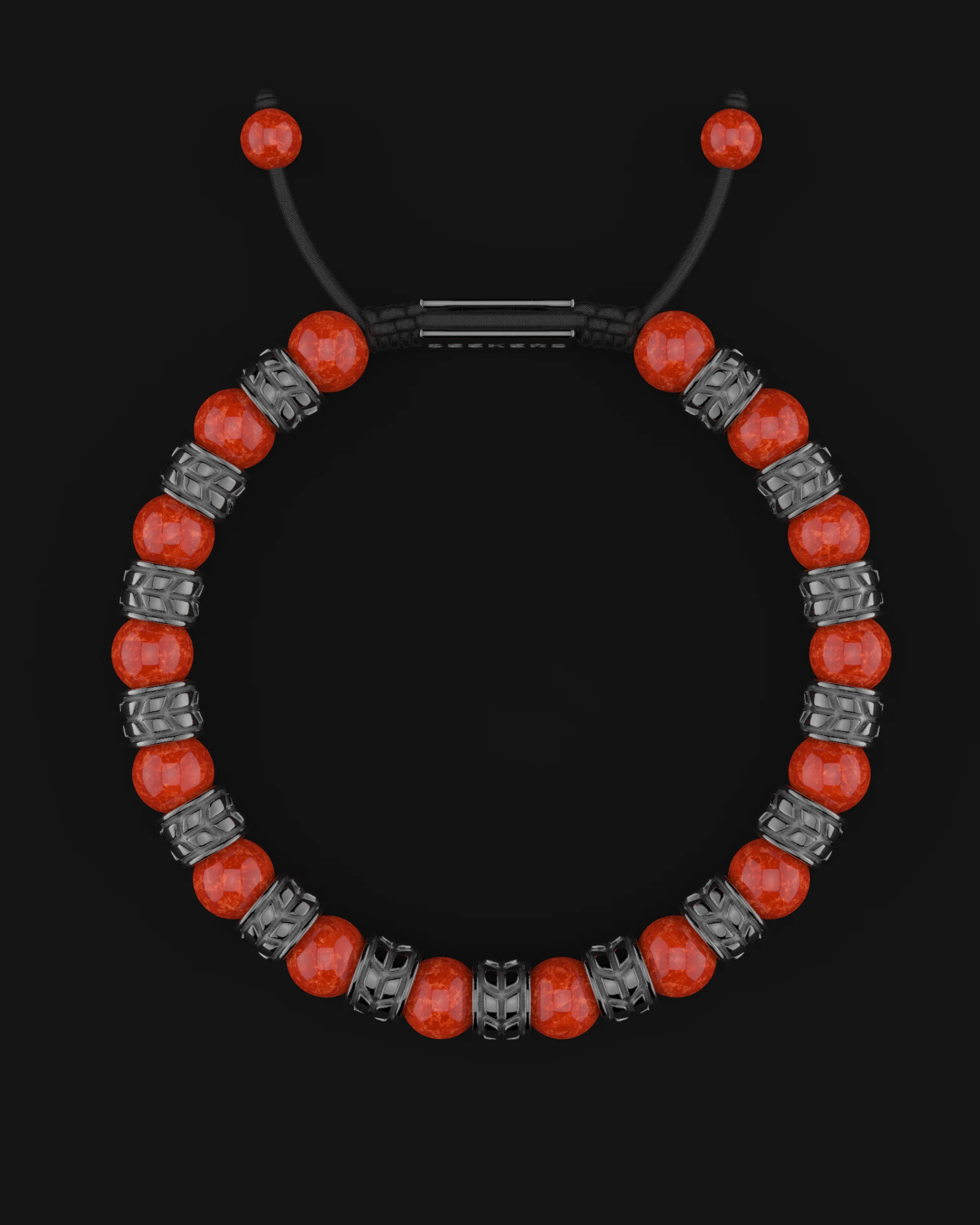 Red Jade Bracelet 8mm | Royale - Image 17