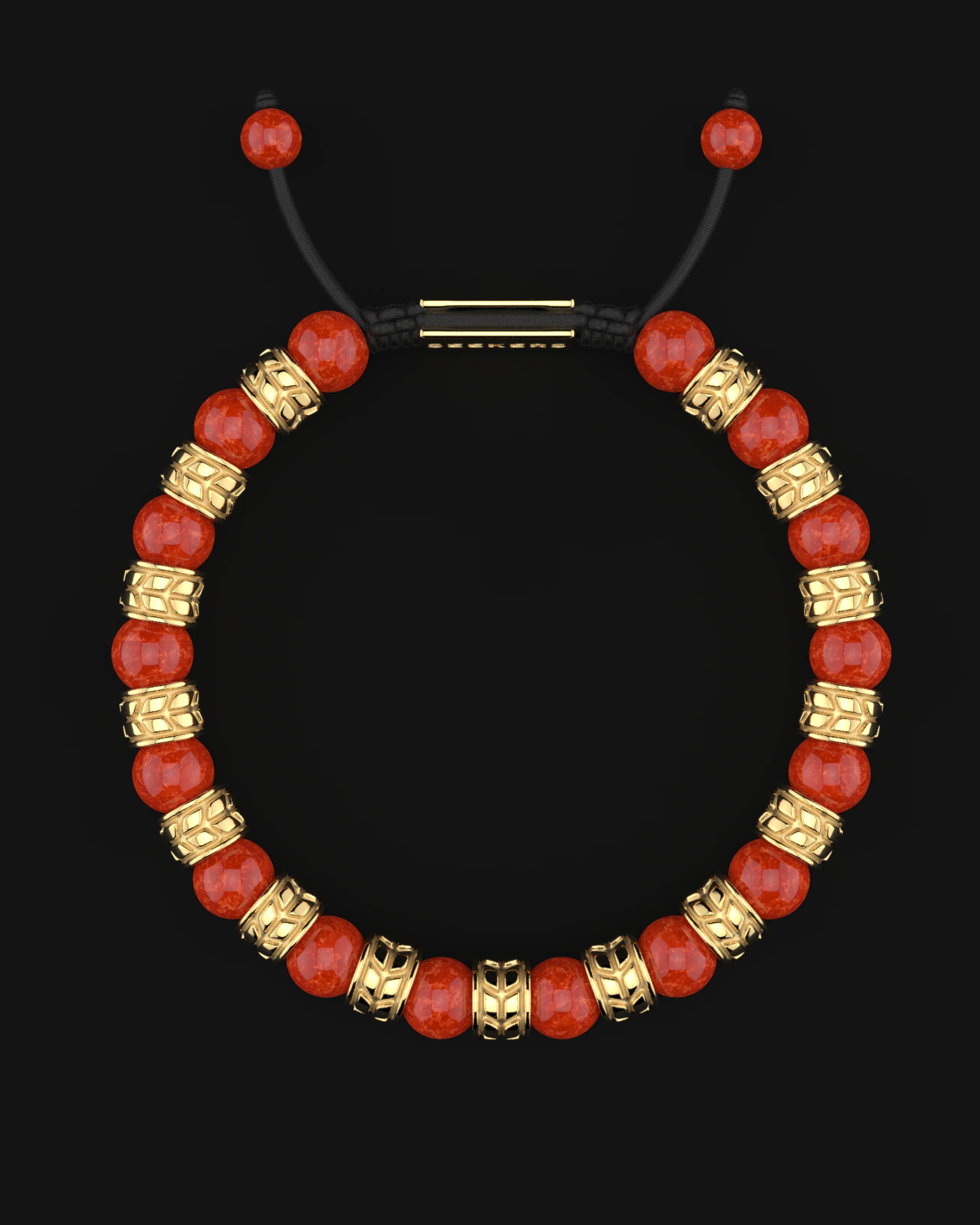 Red Jade Bracelet 8mm | Royale - Image 3