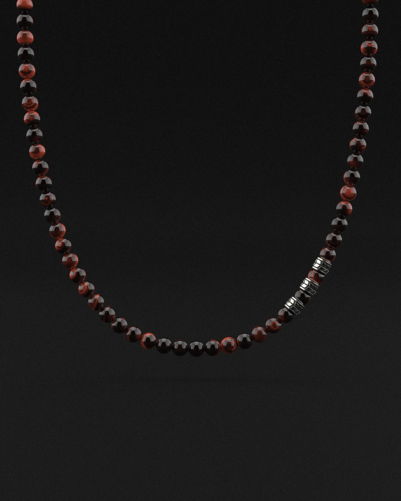 Red Tiger Eye Necklace 8mm | Royale - Image 8