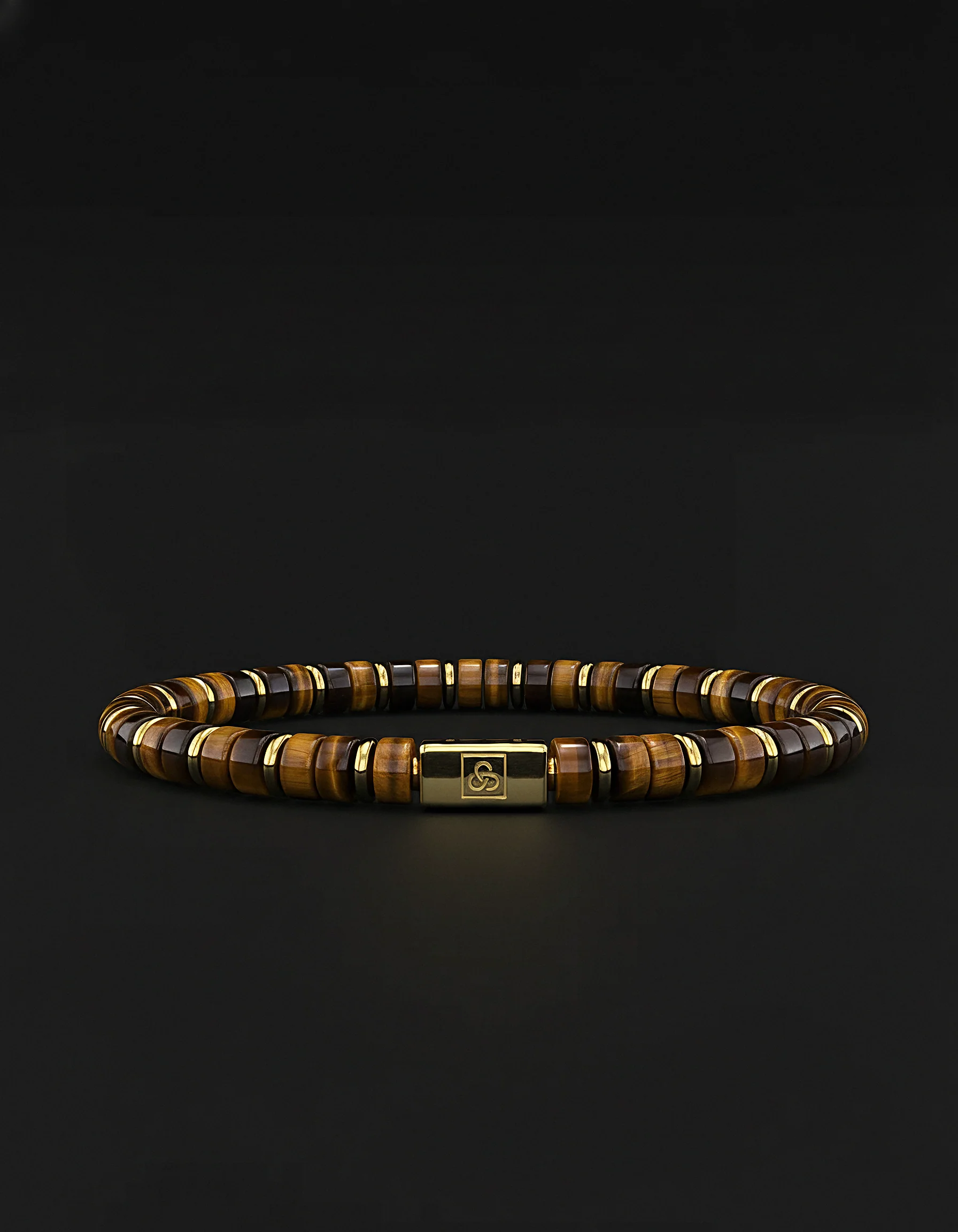 Tiger Eye Bracelet 6mm | Spacer #2 - Image 3