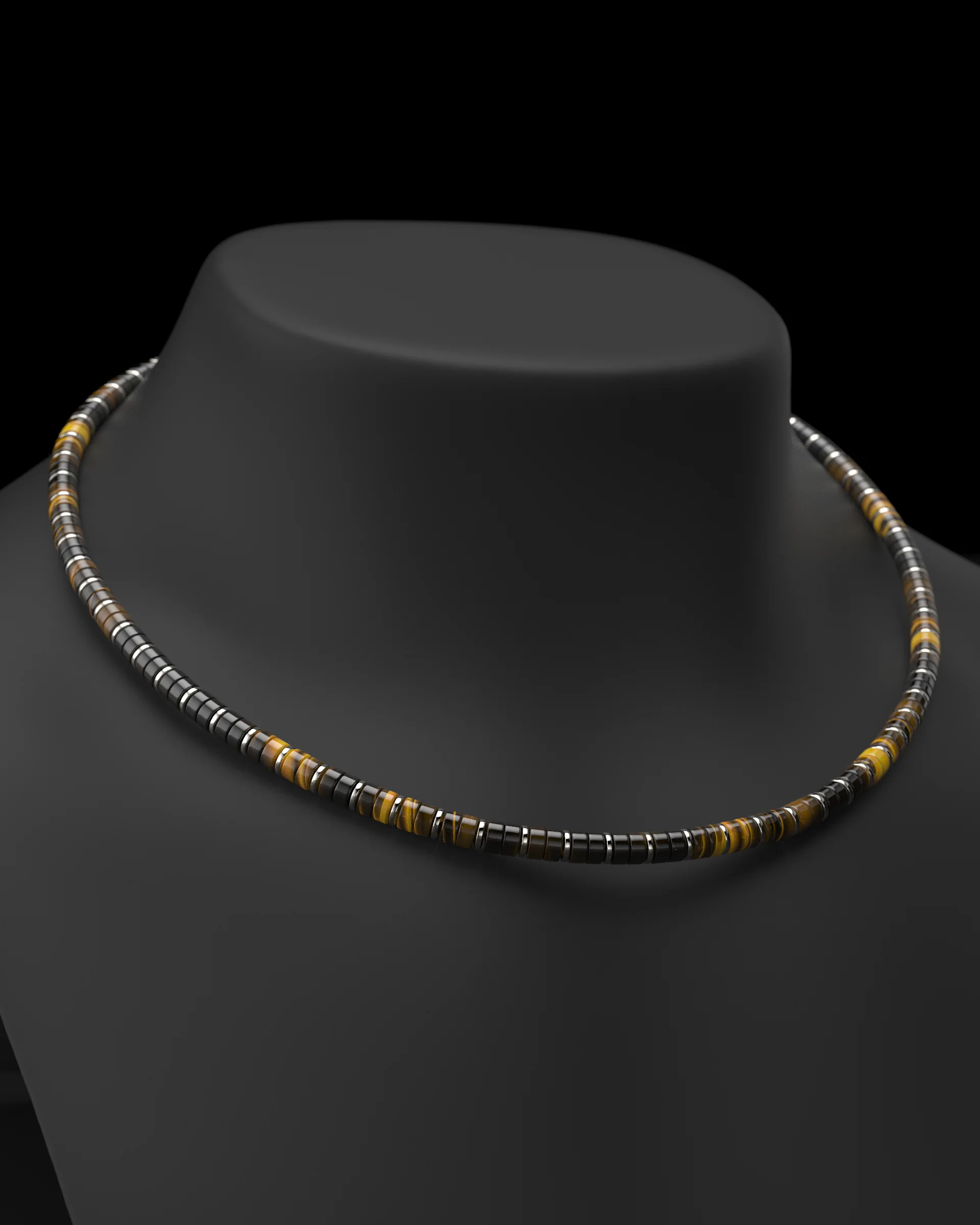 Tiger Eye Necklace 6mm | Spacer #2 - Image 13