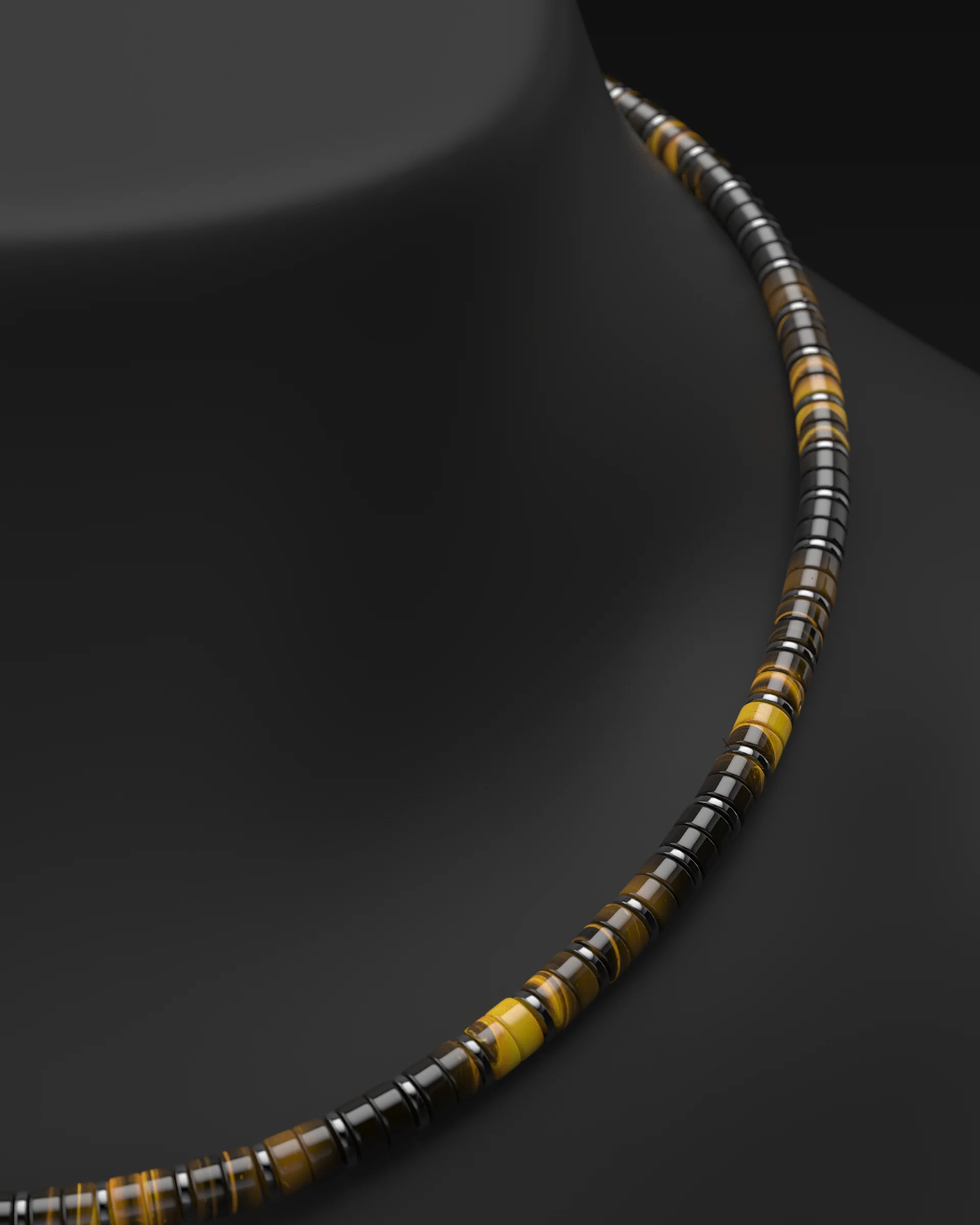 Tiger Eye Necklace 6mm | Spacer #2 - Image 17