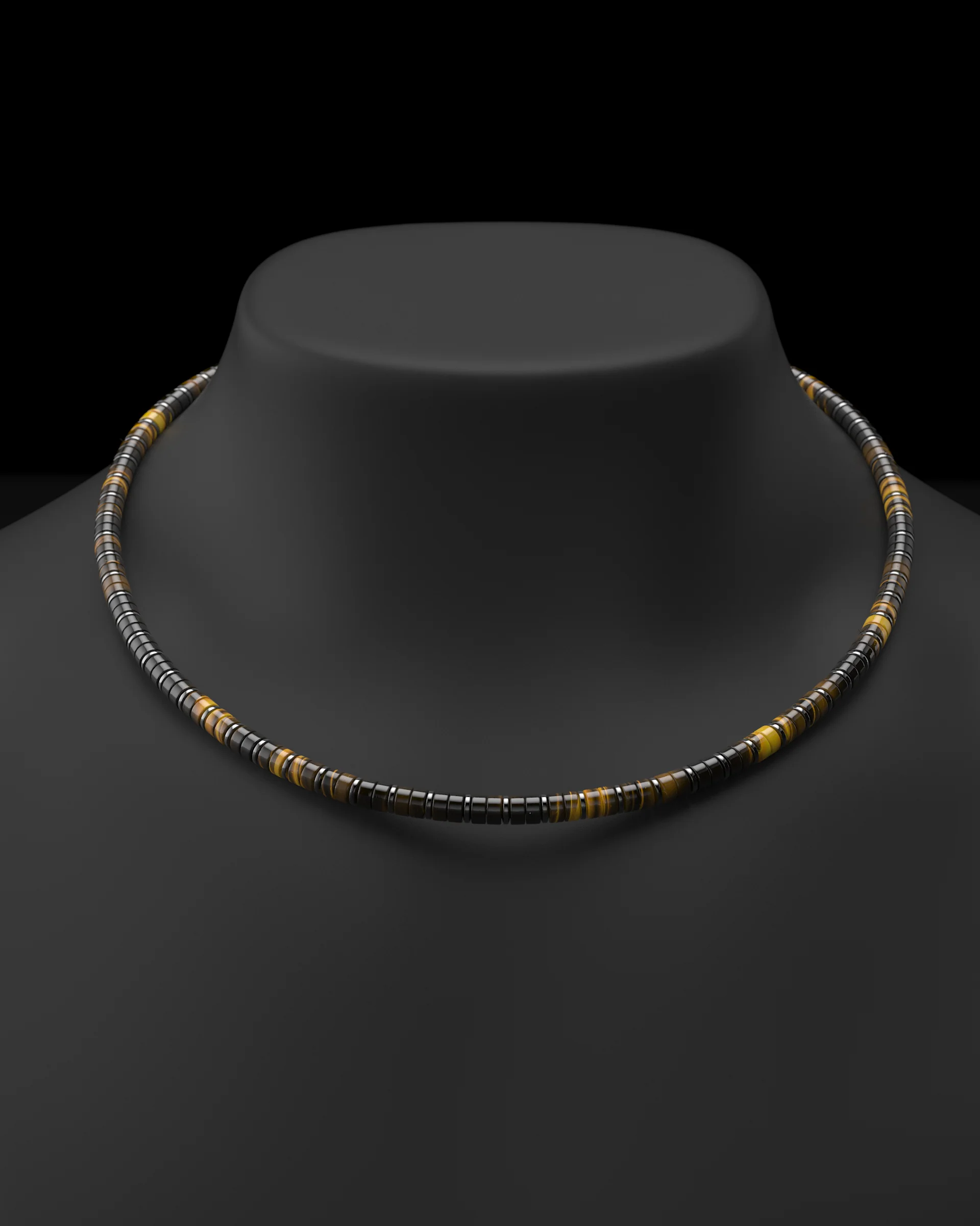 Tiger Eye Necklace 6mm | Spacer #2 - Image 19
