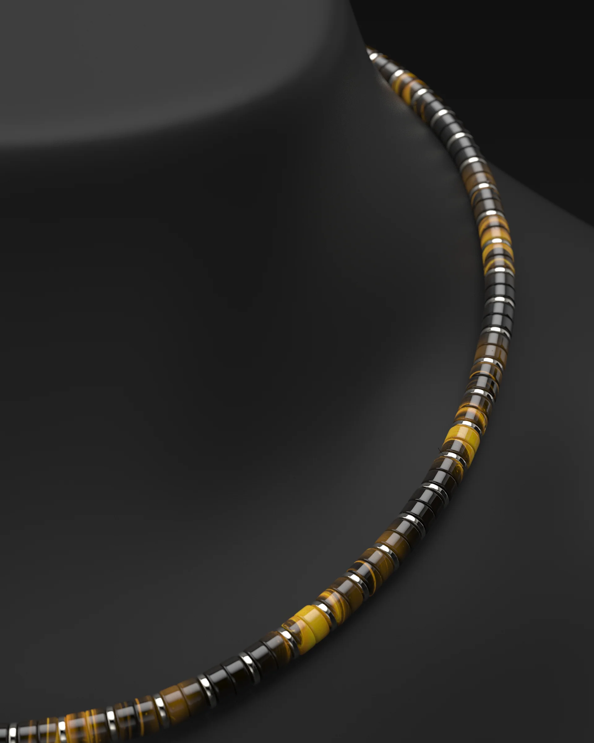 Tiger Eye Necklace 6mm | Spacer #2 - Image 9