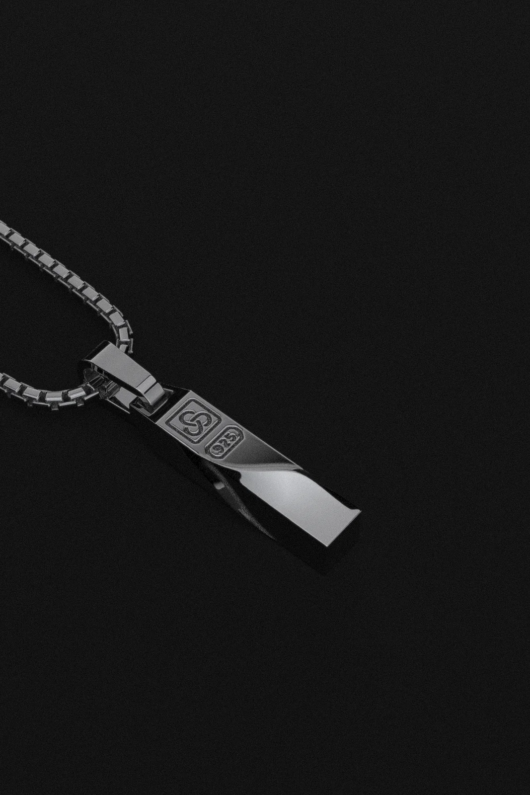 Waves Pendant + Round Box Chain - Image 11