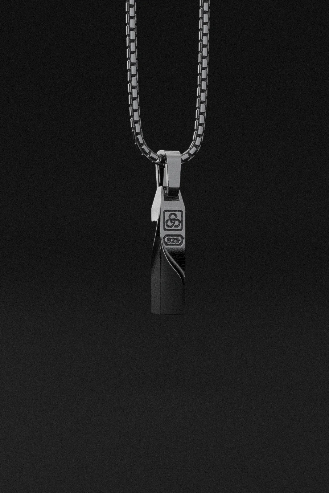 Waves Pendant + Round Box Chain - Image 12