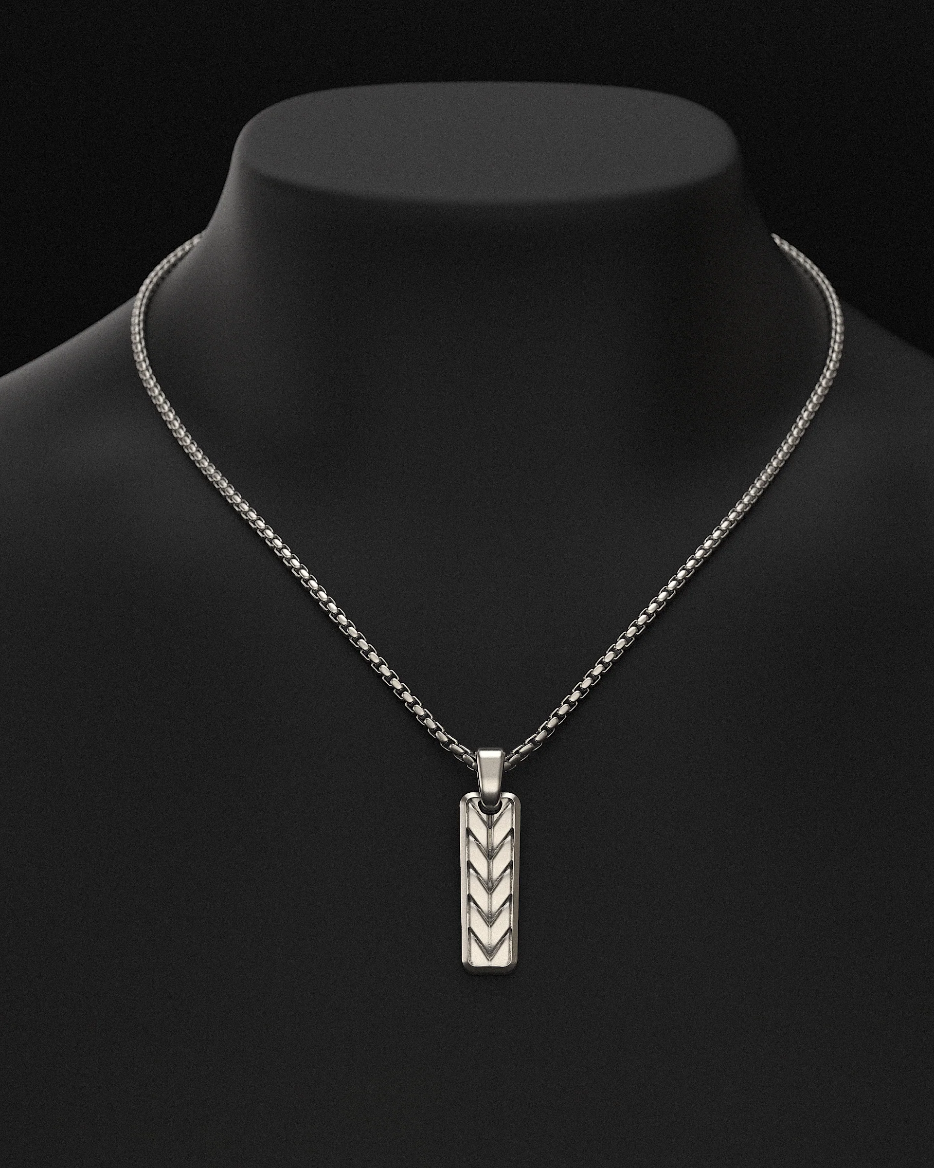 Woven Pendant + Round Box Chain - Image 10