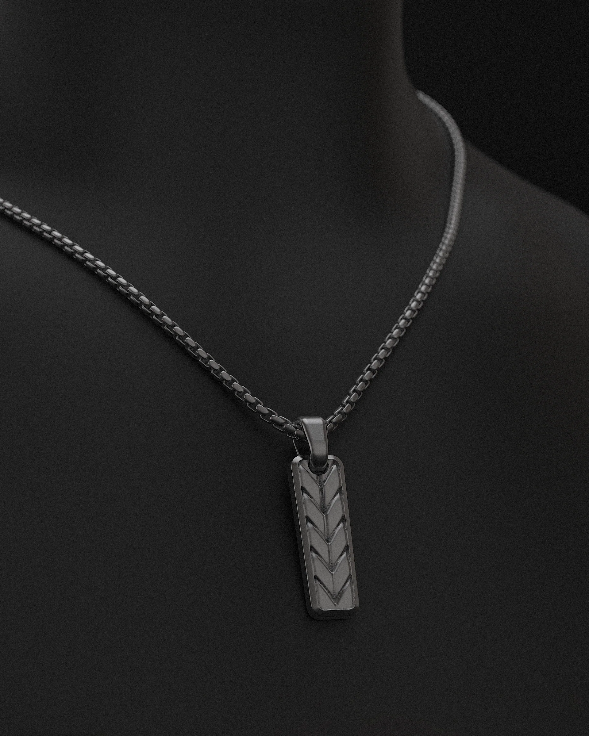 Woven Pendant + Round Box Chain - Image 15