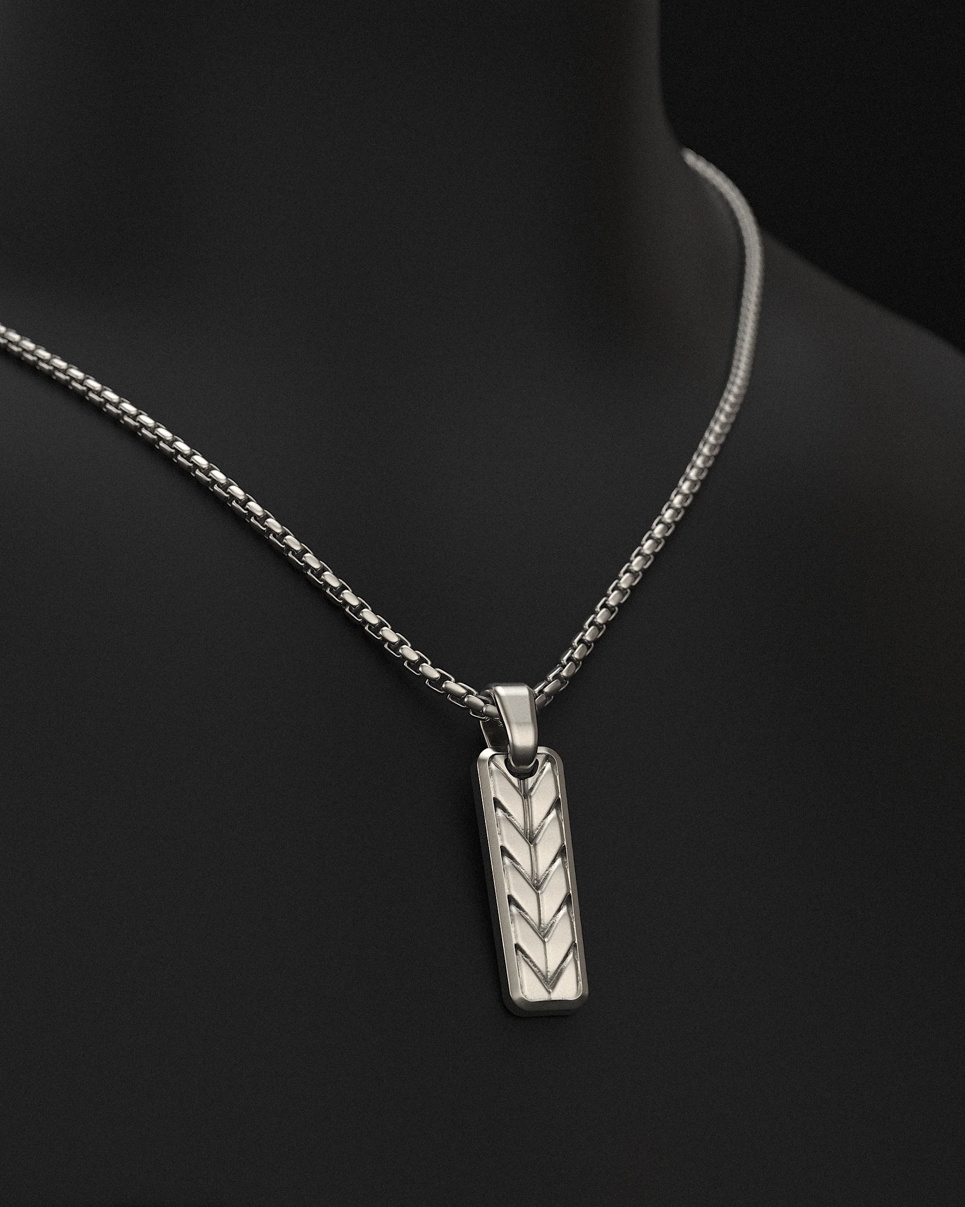 Woven Pendant + Round Box Chain - Image 8